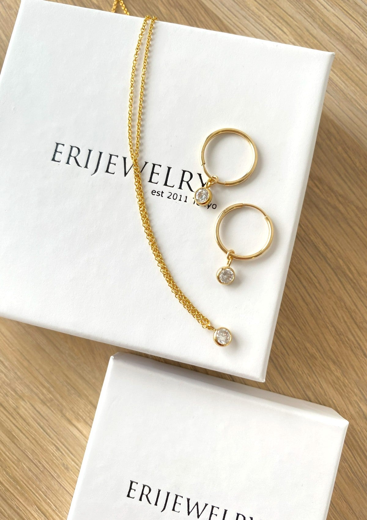 Petite CZ Simple Necklace ERIJEWELRY