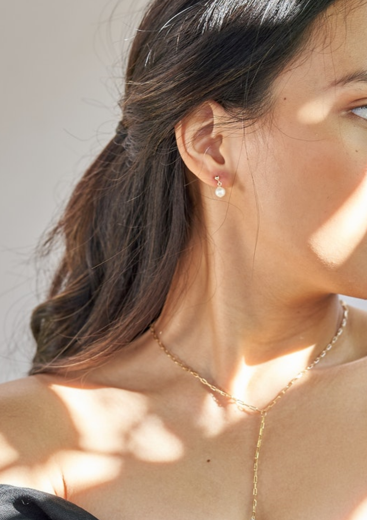 Simple Pearl Stud Earrings ERIJEWELRY