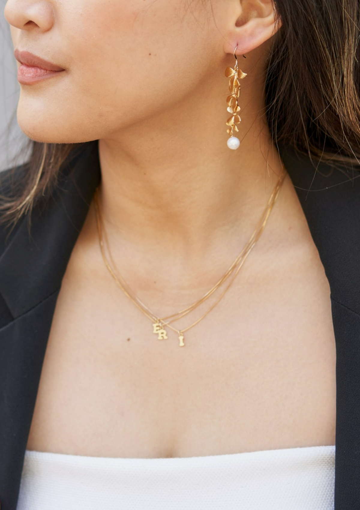 Personalised Initial letter Necklace ERIJEWELRY
