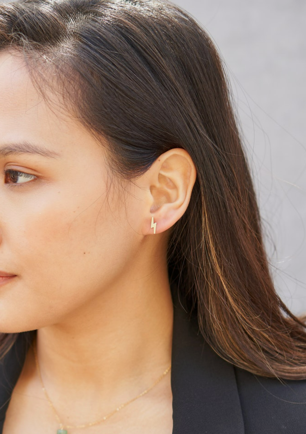 Lightning Bolt Stud Earrings ERIJEWELRY