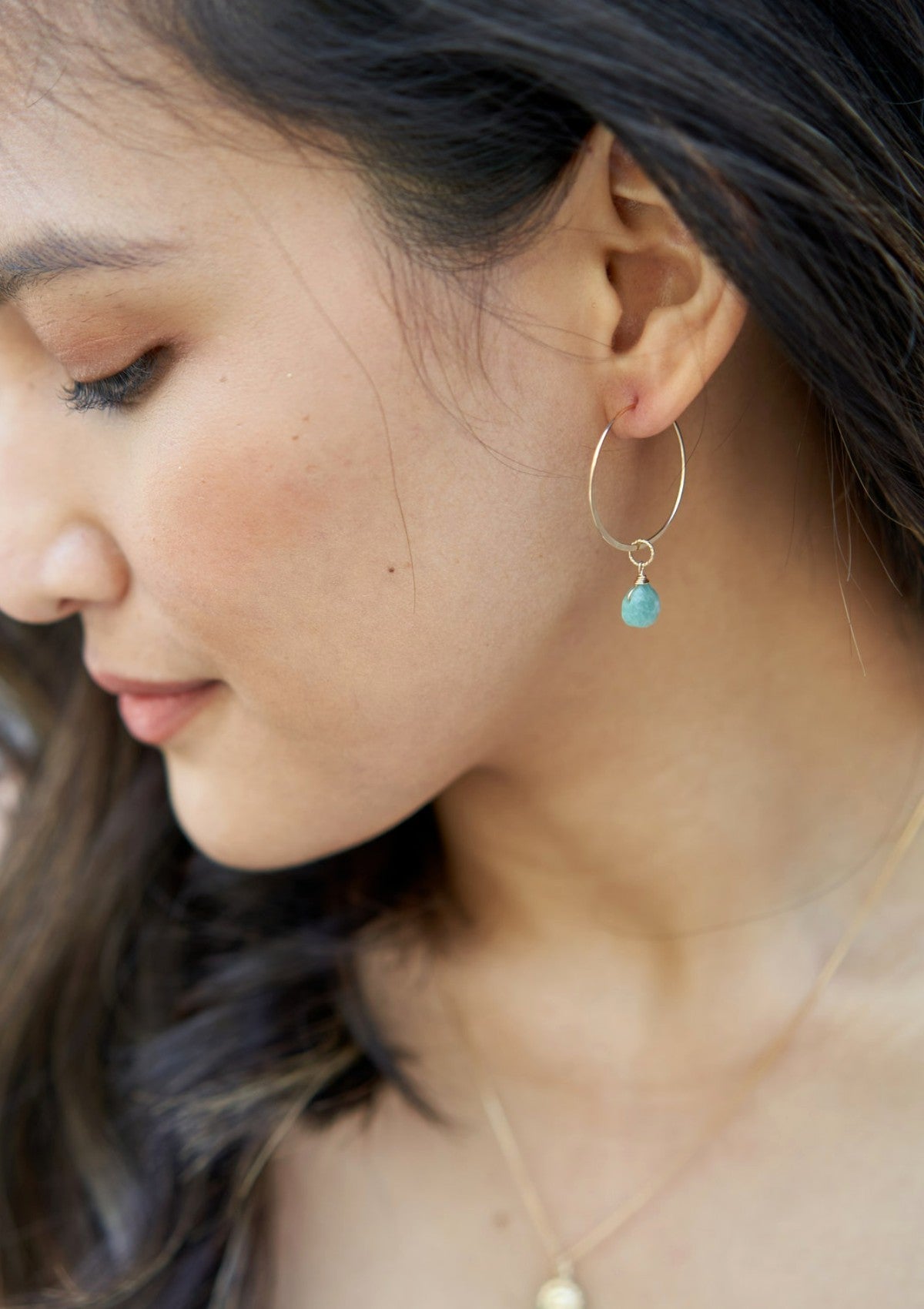 Your Own Gem Hoop Earrings ERIJEWELRY