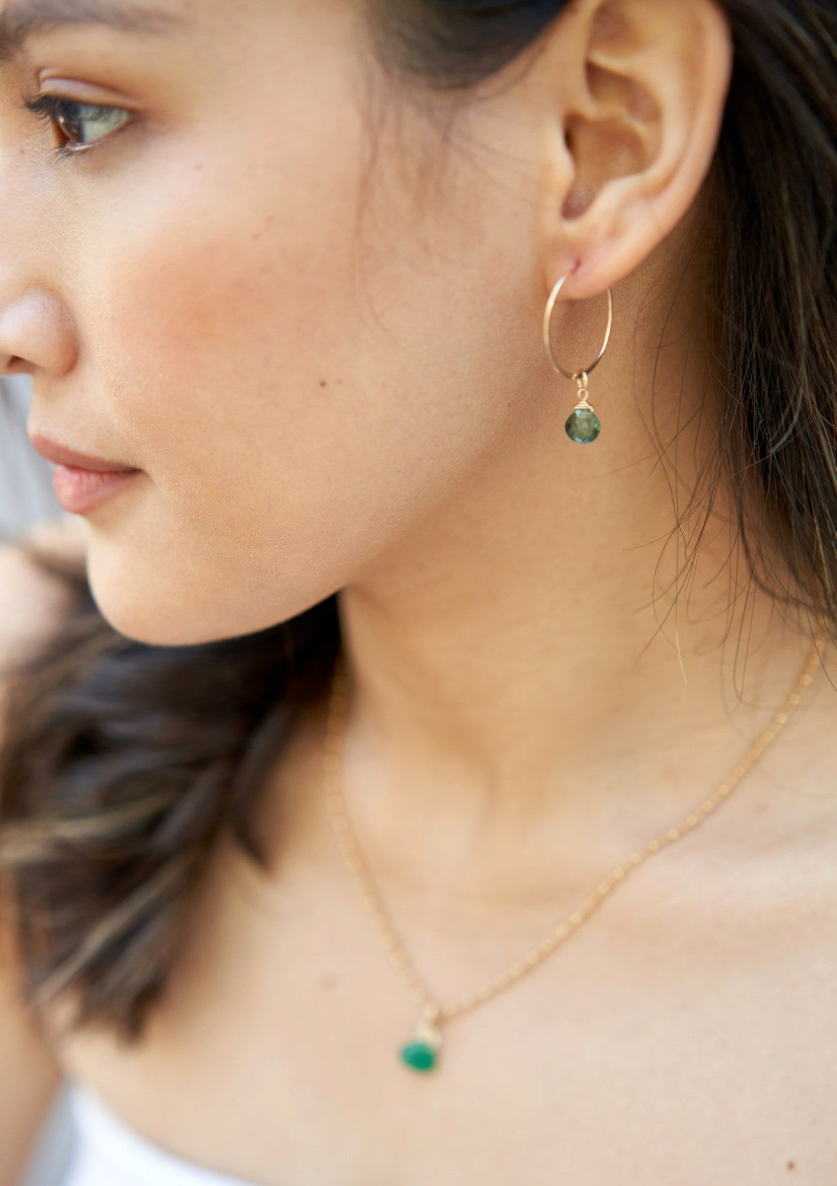 Your Own Gem Hoop Earrings ERIJEWELRY