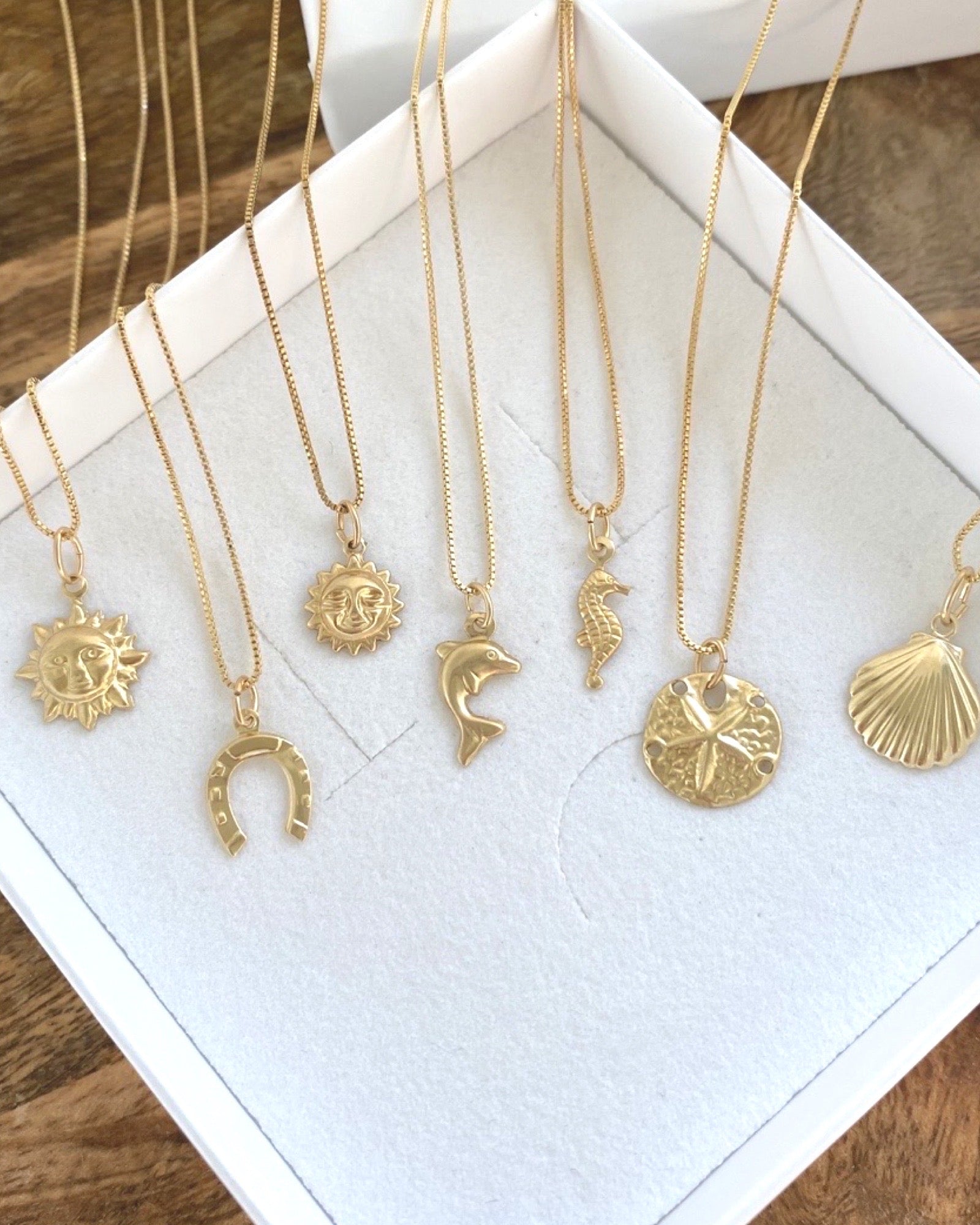 Sunflower Charm Necklace ERIJEWELRY