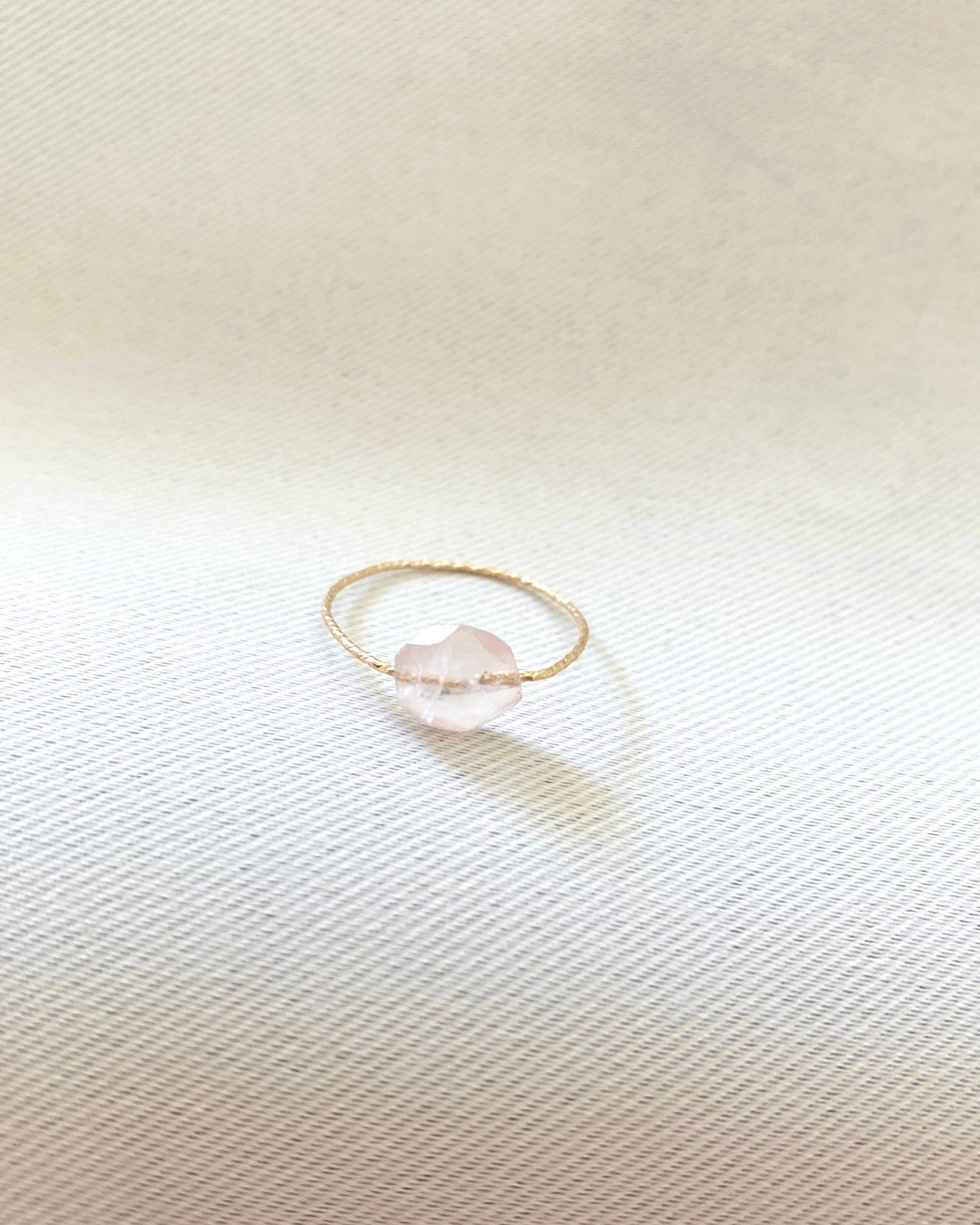 Rose Quartz Daily Serenity Ring