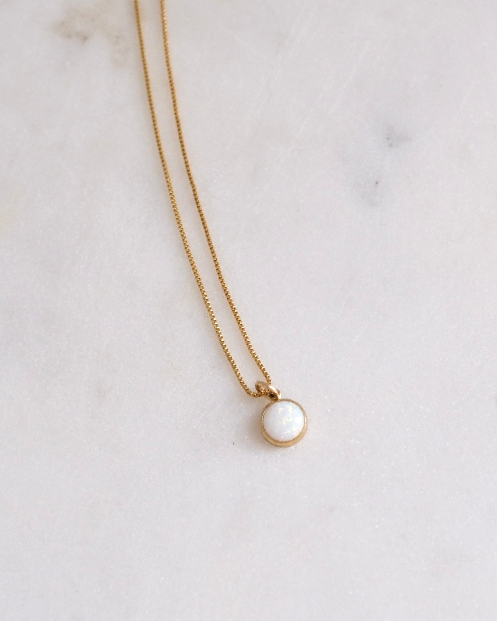 Opal Lilly Necklace ERIJEWELRY