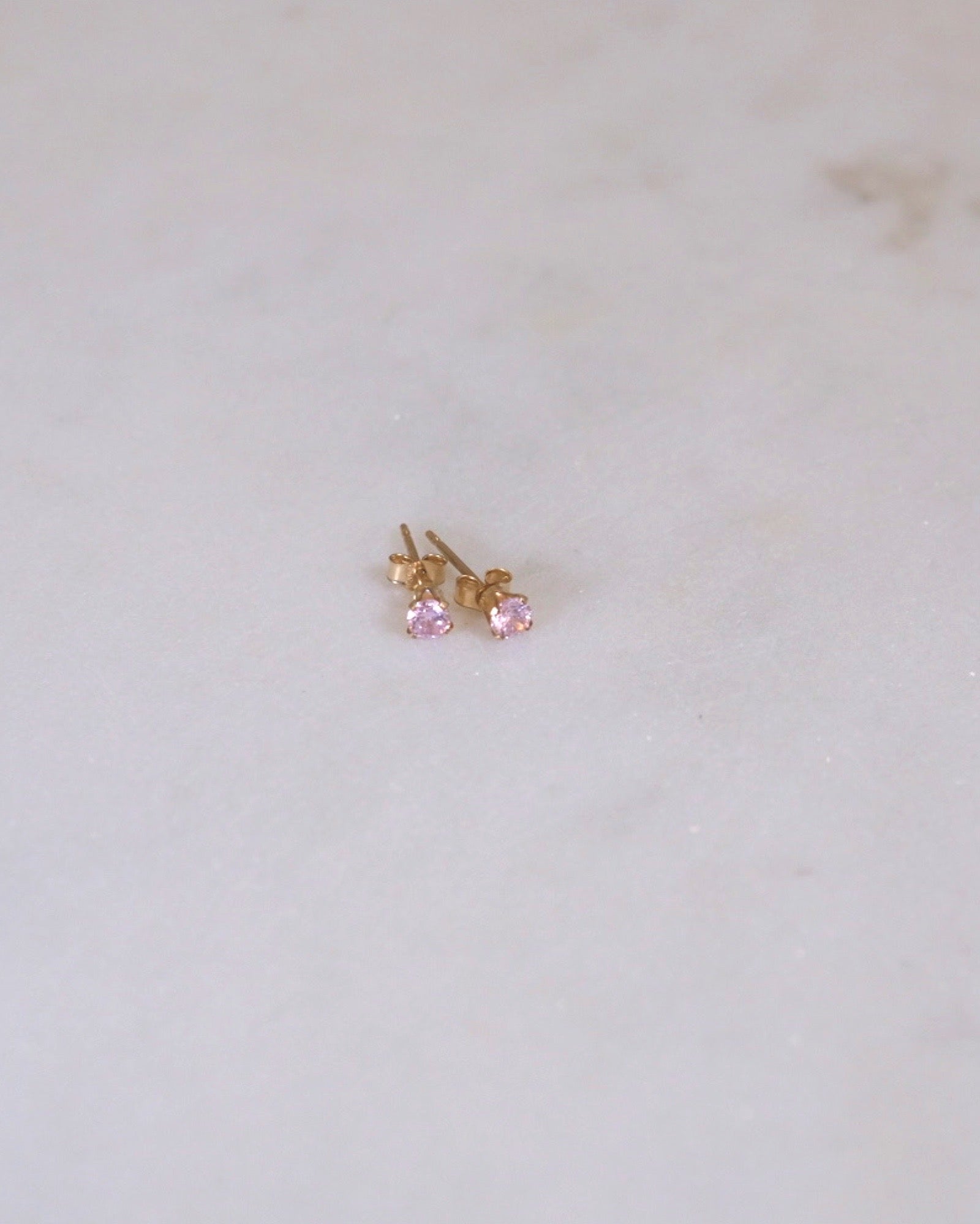 Petite Pink Stud Earrings ERIJEWELRY