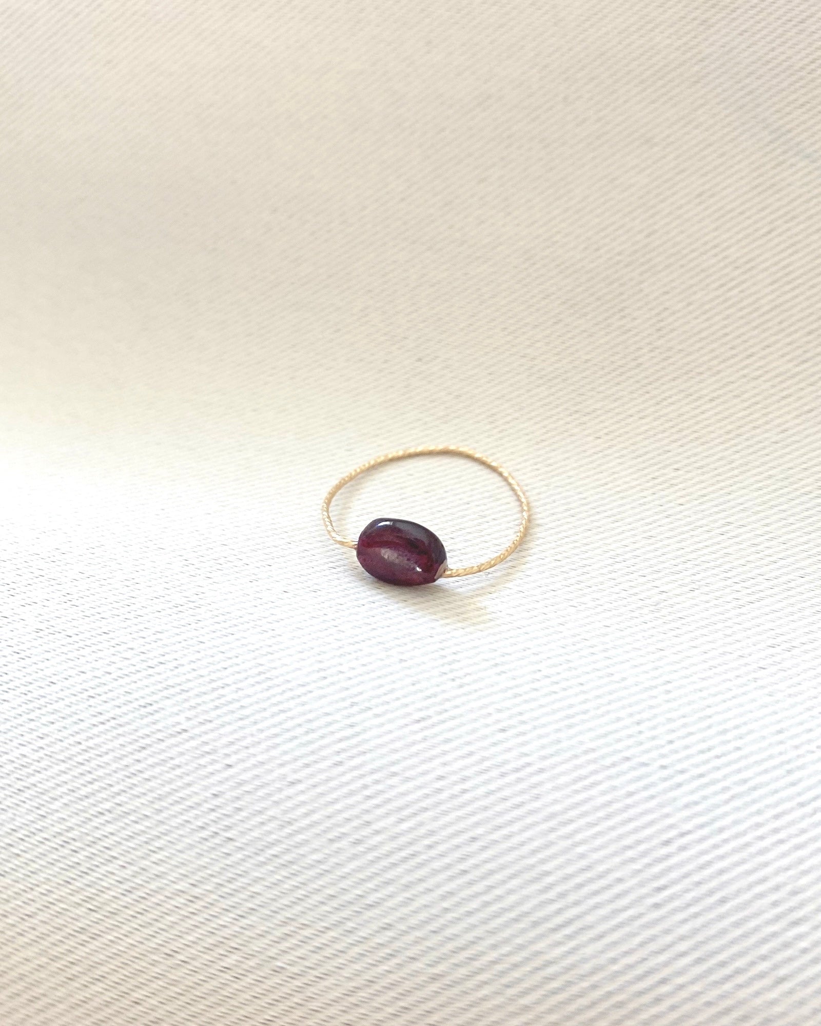 Garnet Daily Serenity Ring ERIJEWELRY