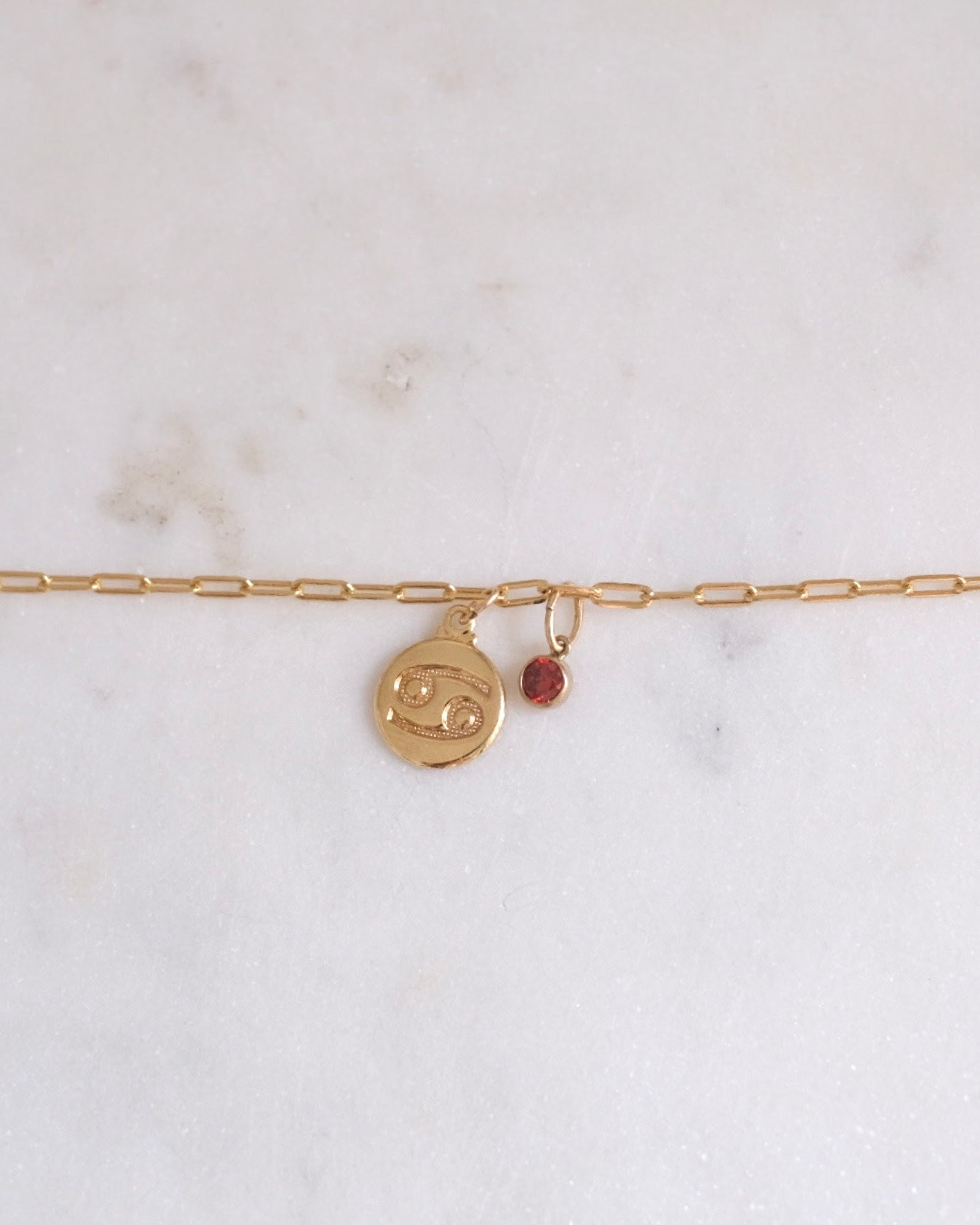 Cancer Zodiac Anklet ERIJEWELRY
