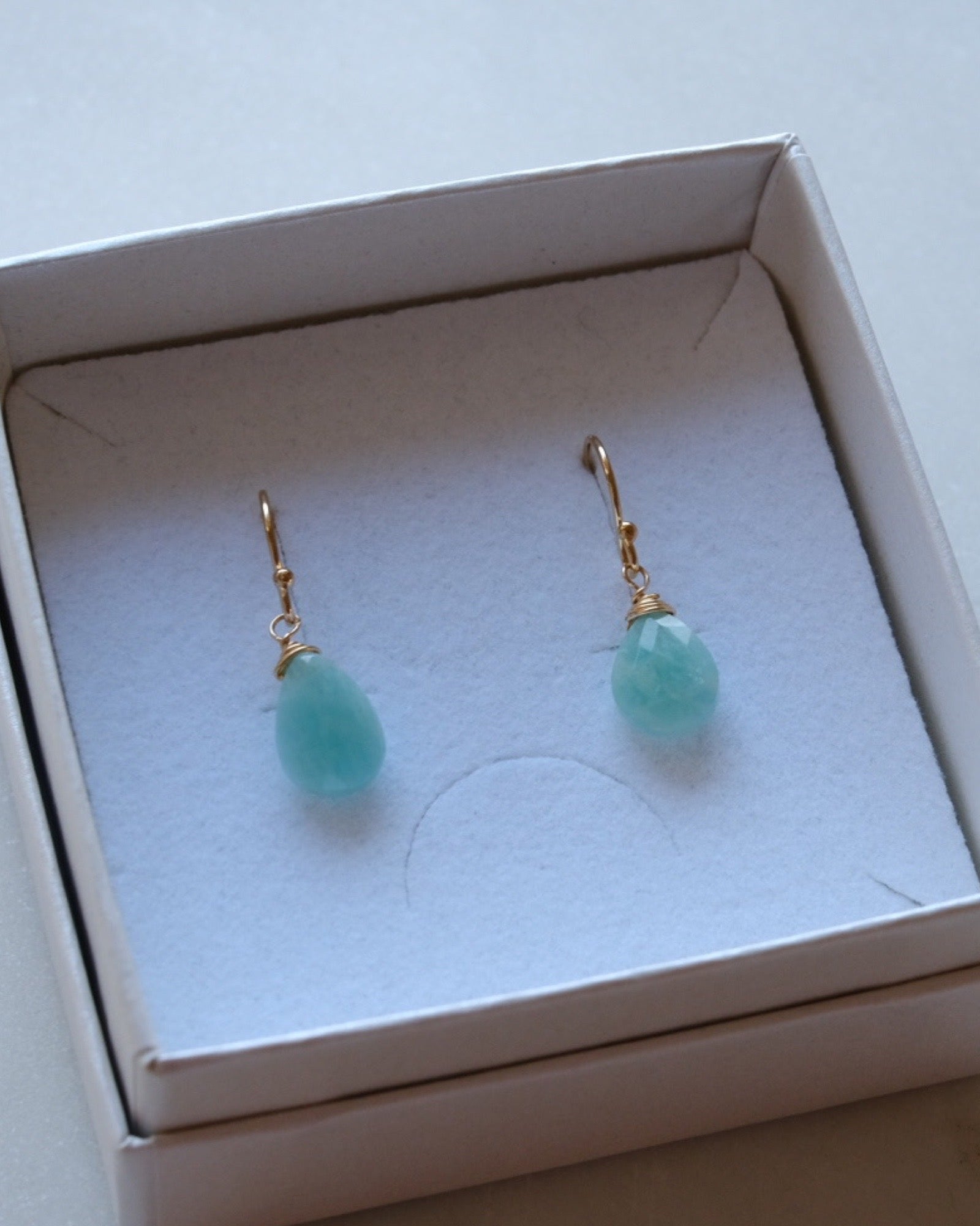 Amazonite drop earrings ERIJEWELRY
