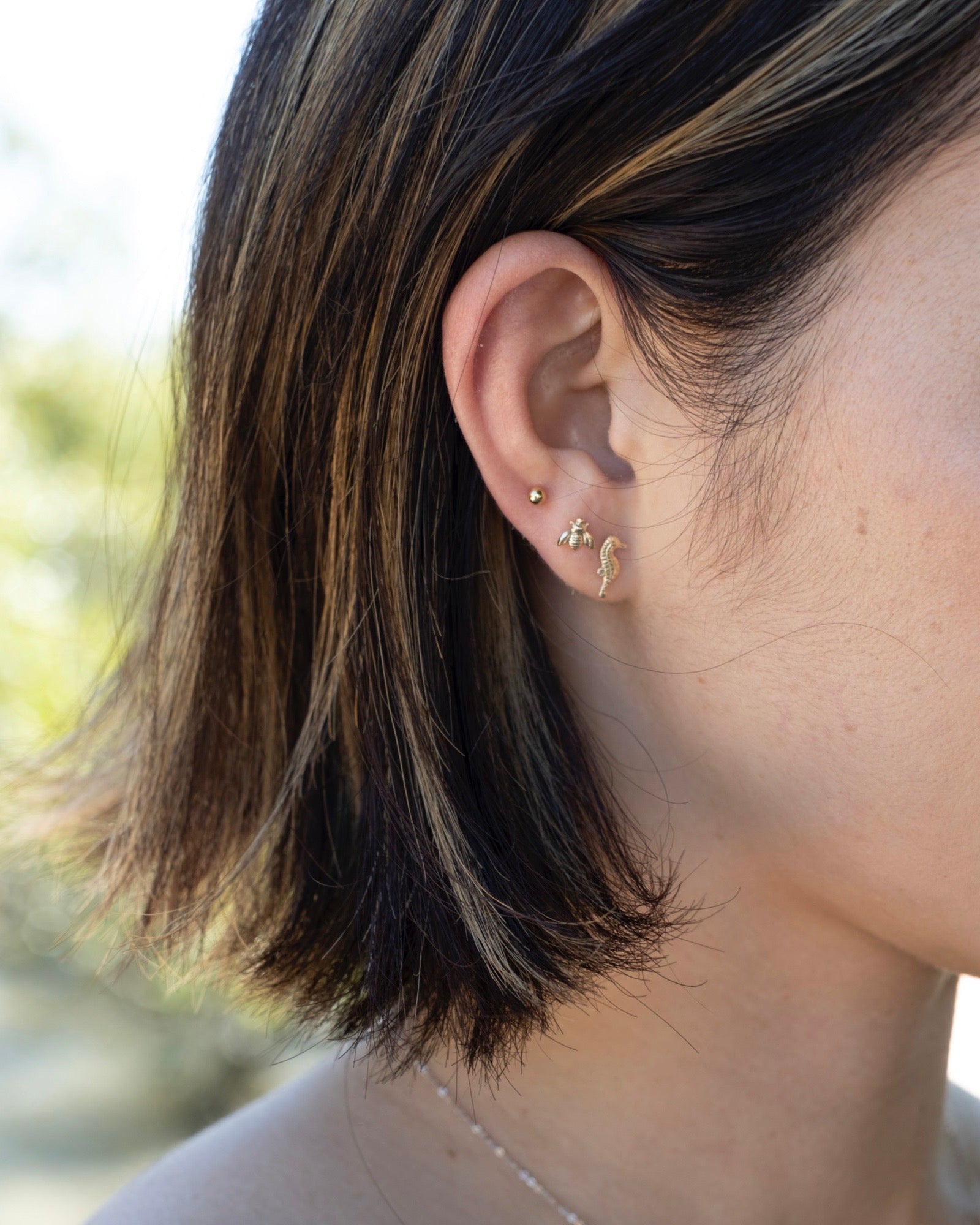 Honey Bee Stud Earrings ERIJEWELRY