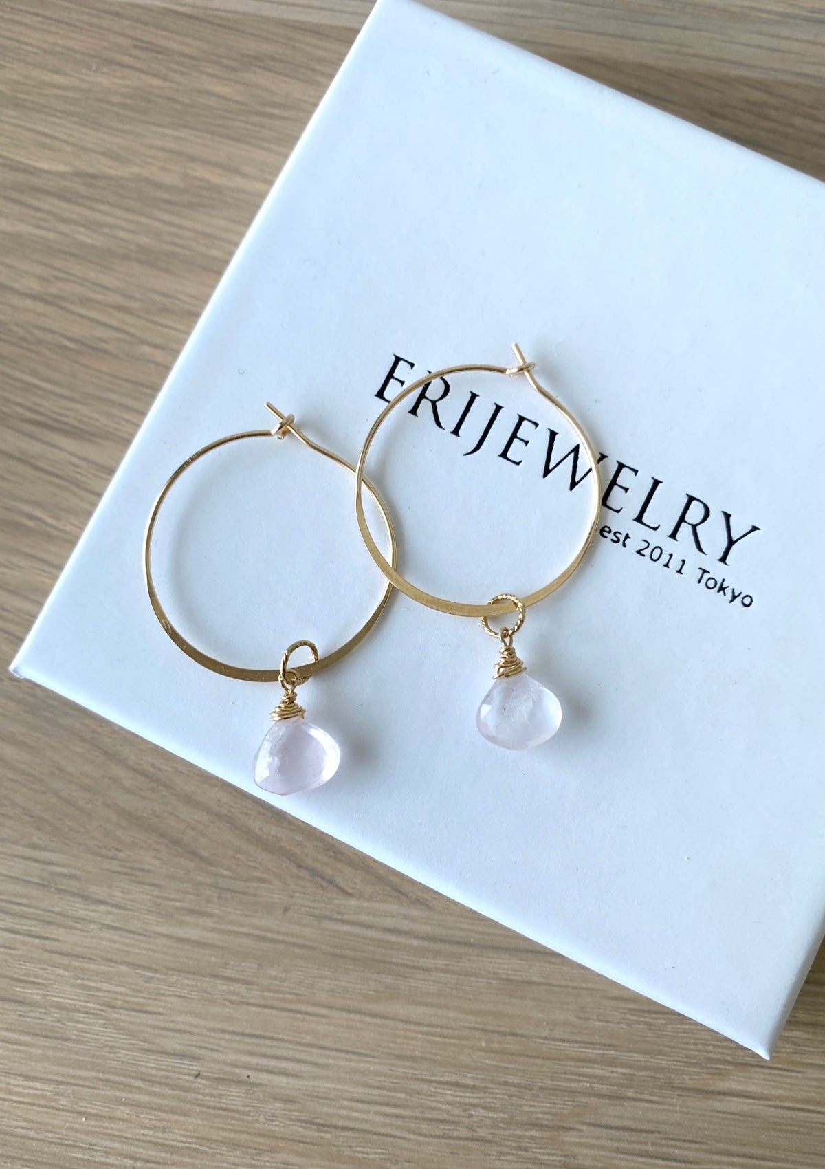 Your Own Gem Hoop Earrings ERIJEWELRY