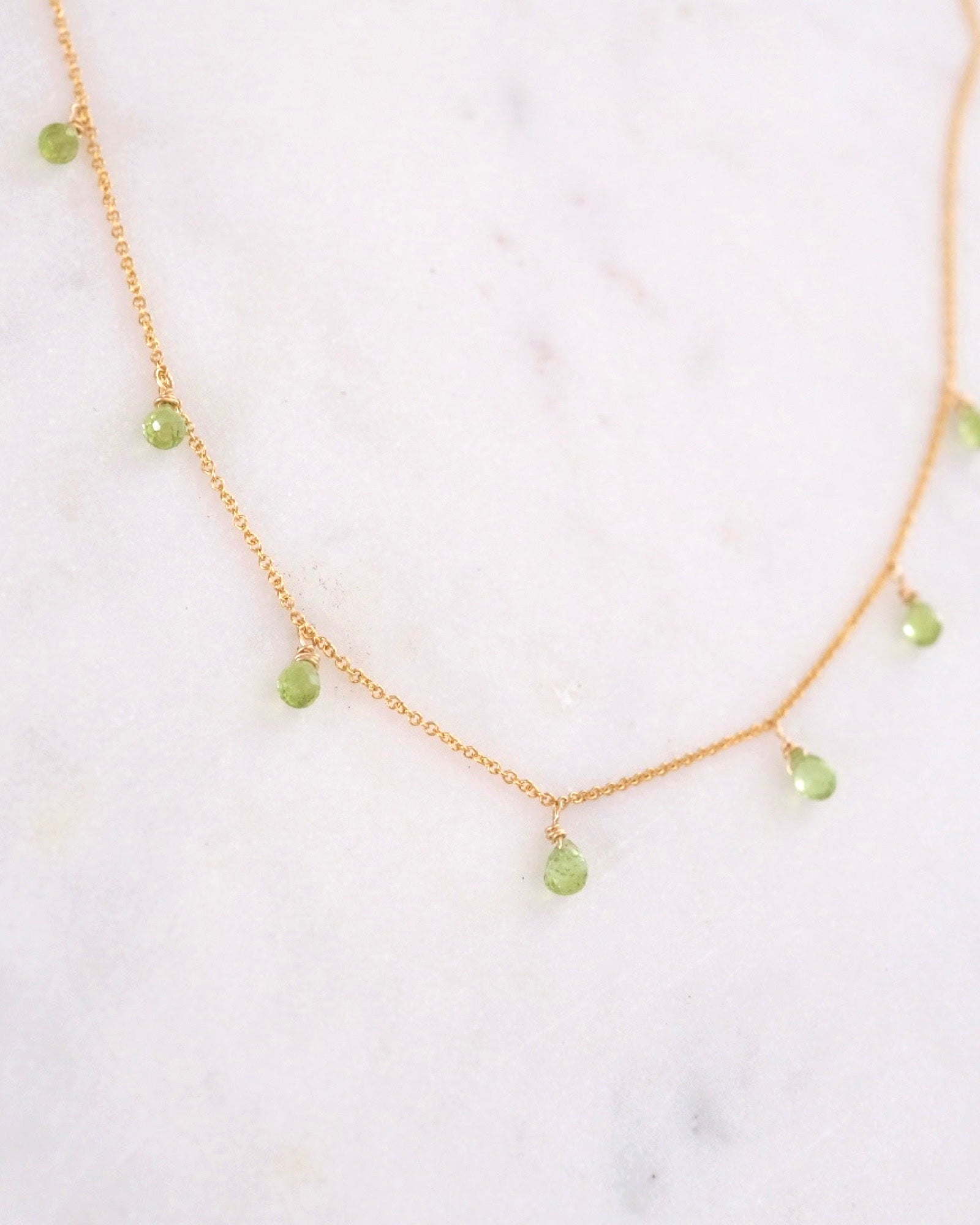 Petite Peridot Princess Necklace ERIJEWELRY