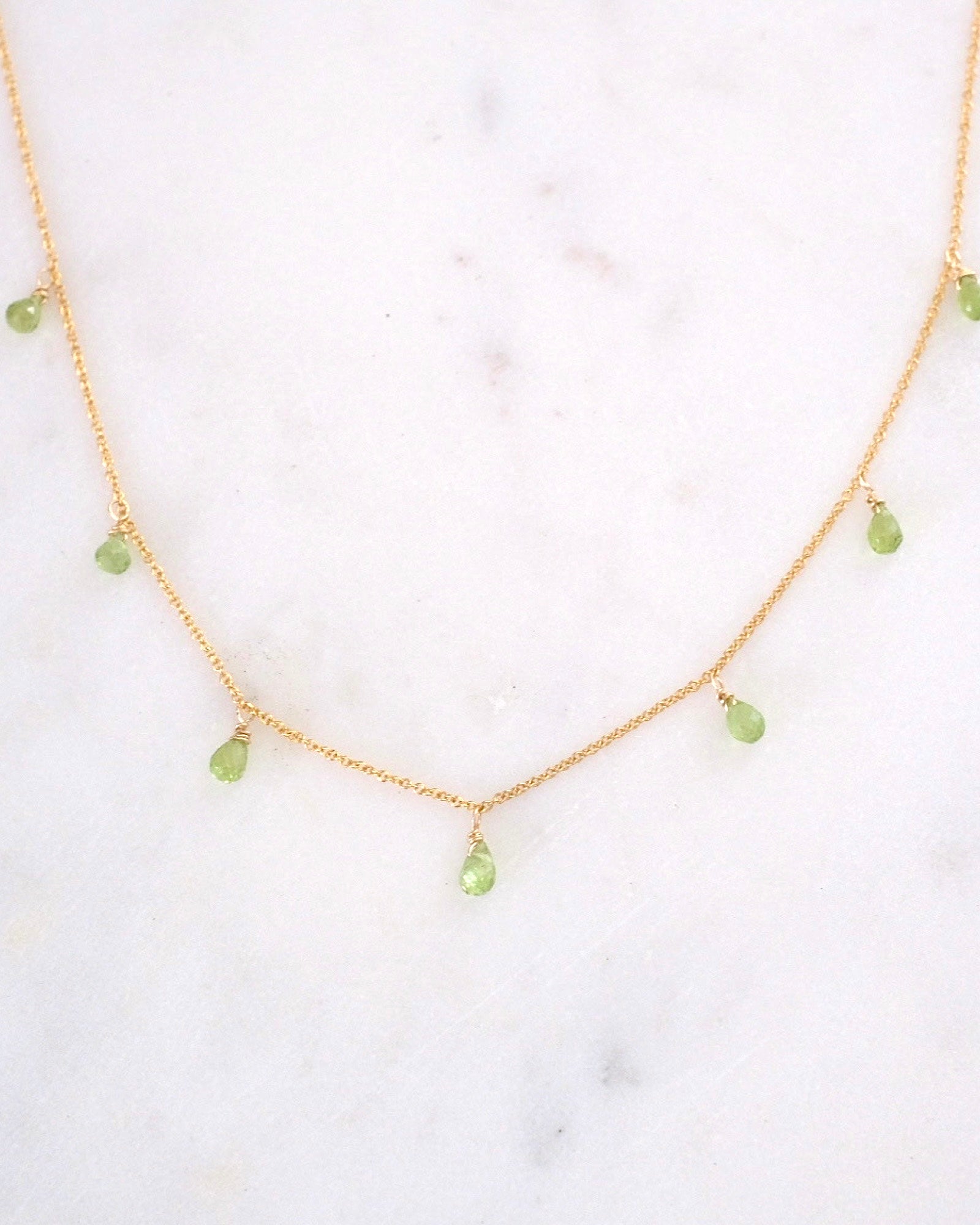 Petite Peridot Princess Necklace ERIJEWELRY