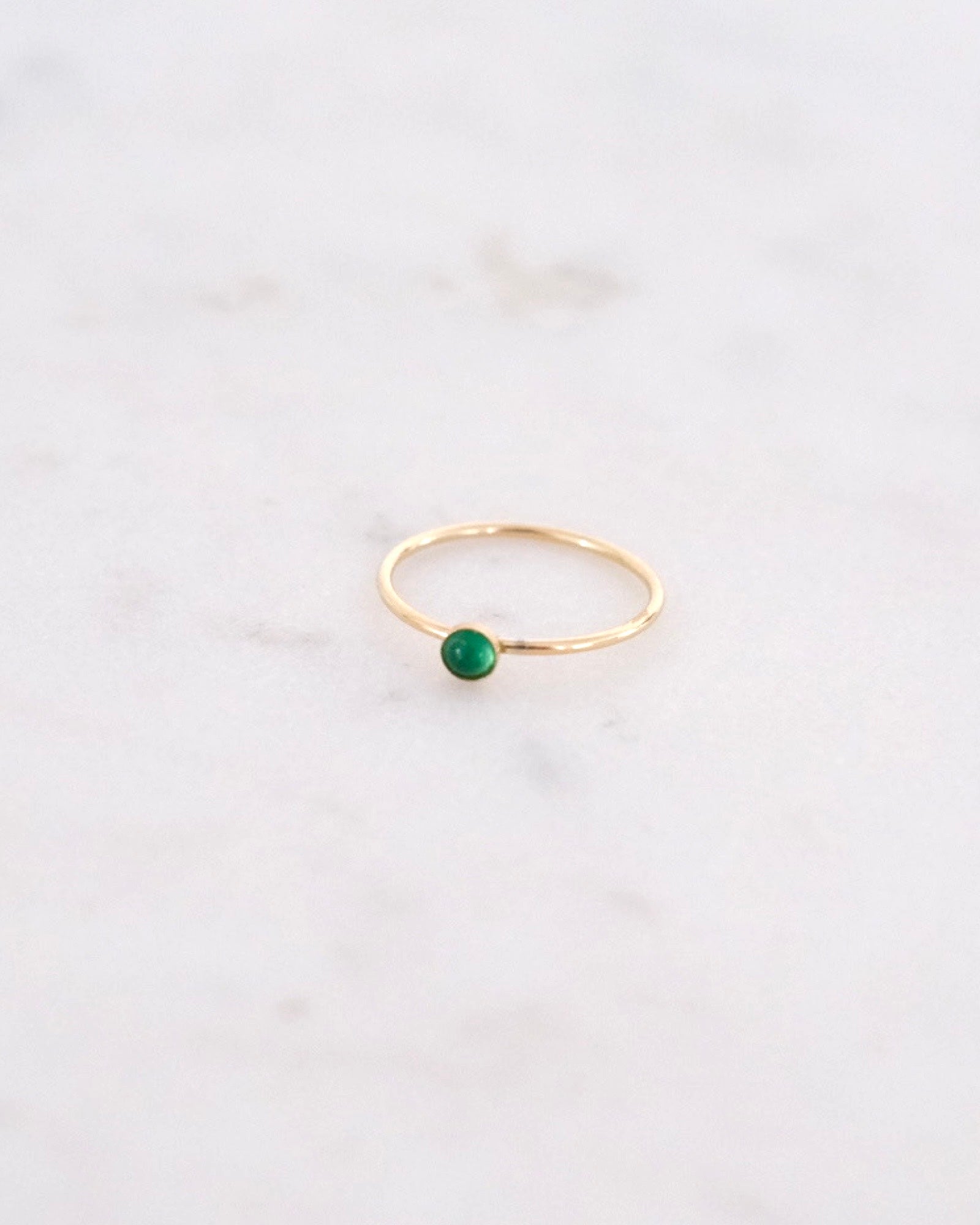 Petite Emerald ring ERIJEWELRY