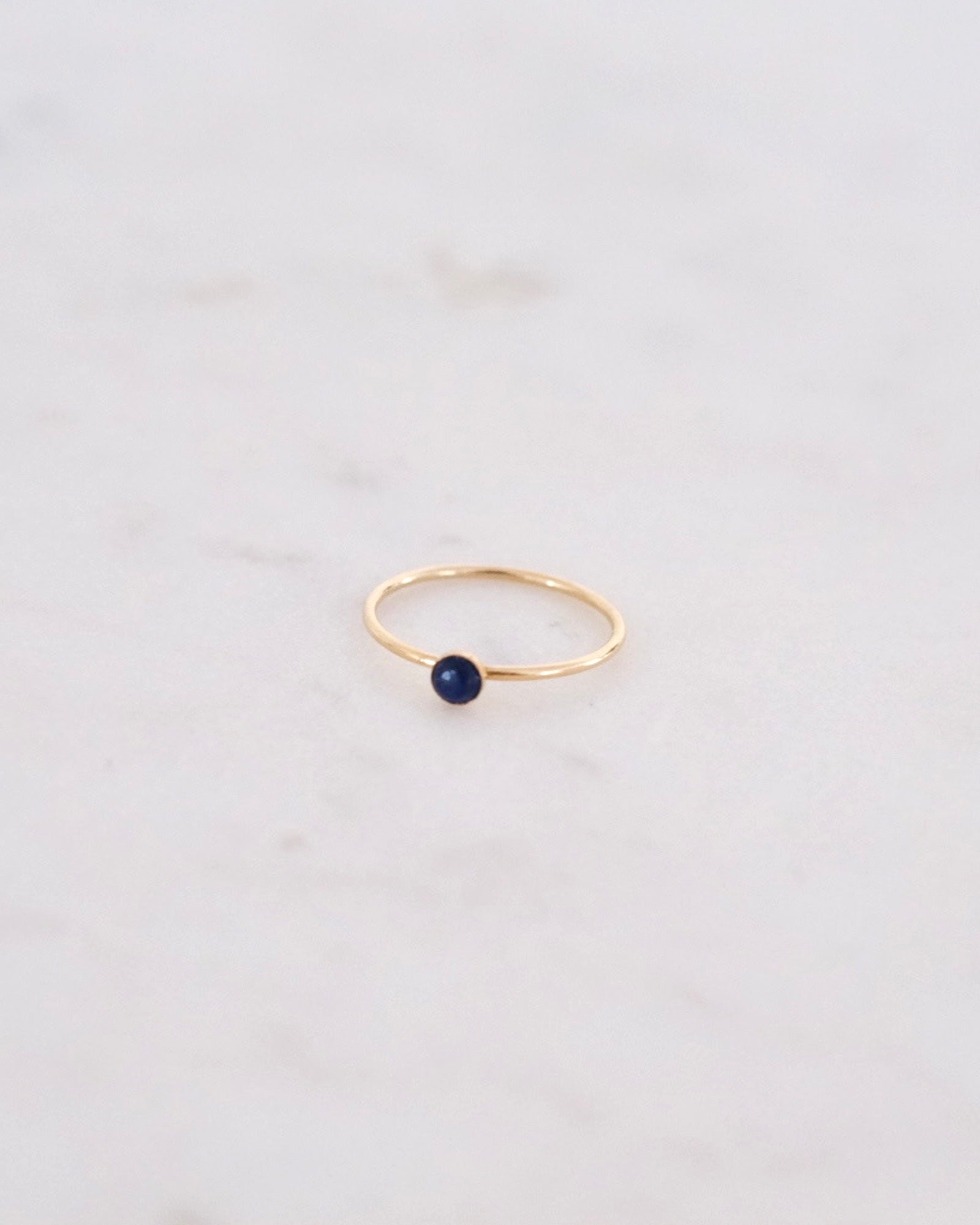 Petite Blue sapphire ring ERIJEWELRY