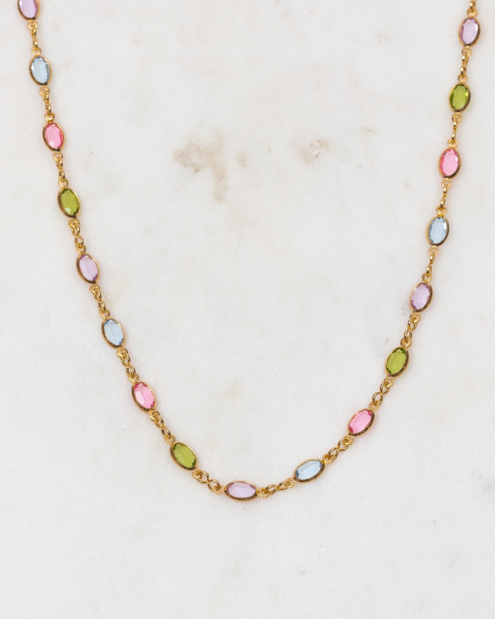 Margaret colourful Gold Necklace ERIJEWELRY