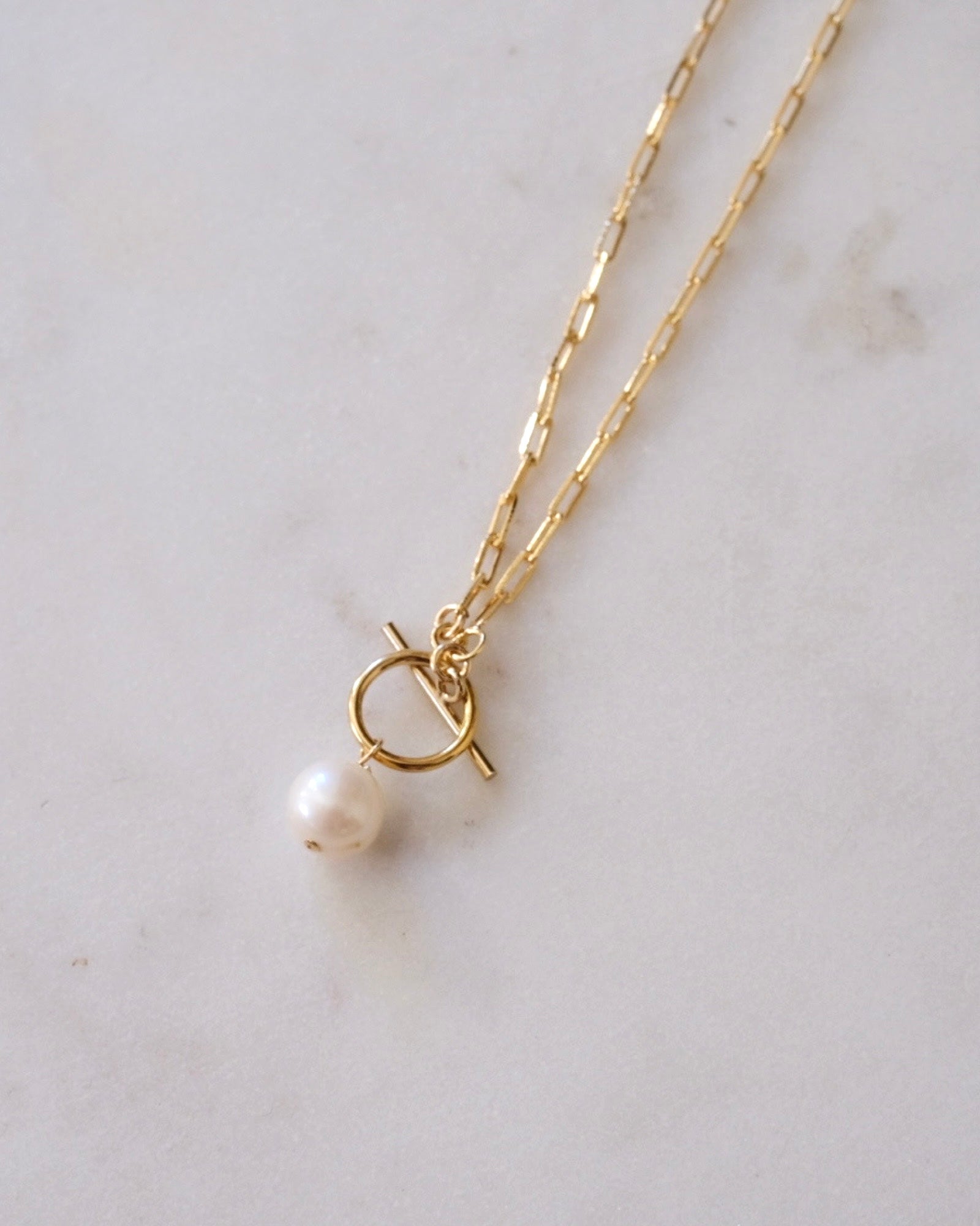 Pearl lock necklace ERIJEWELRY