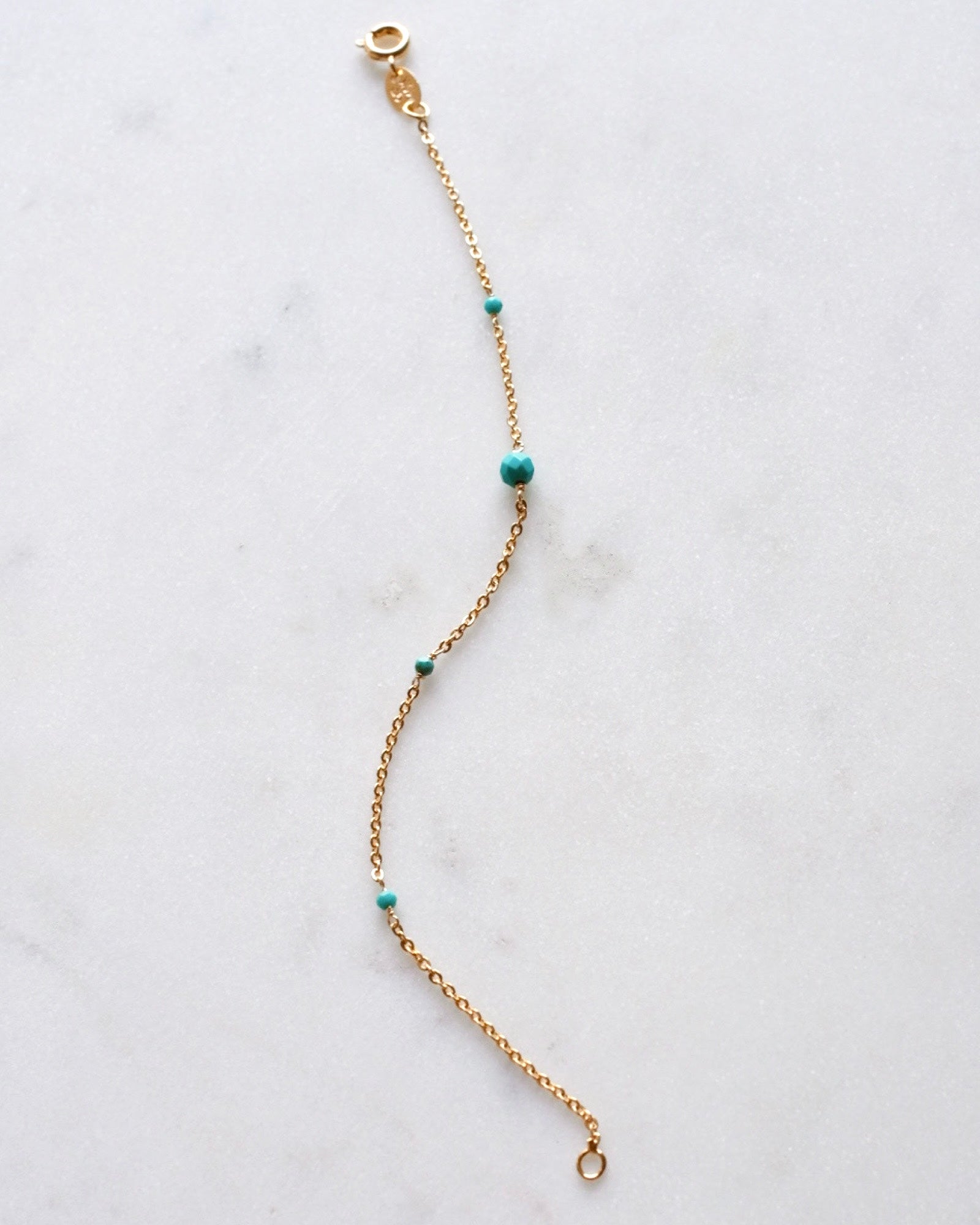 Turquoise beaded bracelet ERIJEWELRY