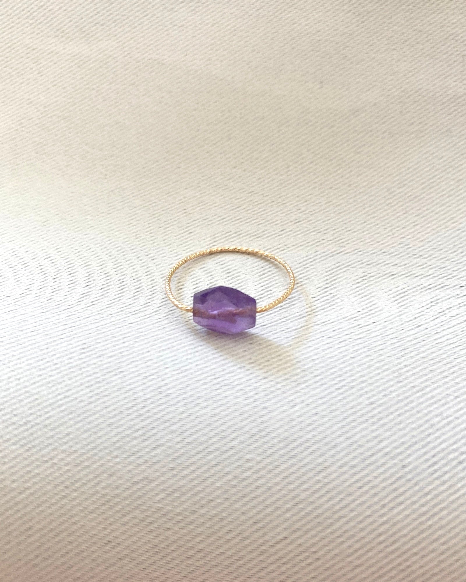 Amethyst Daily Serenity Ring ERIJEWELRY