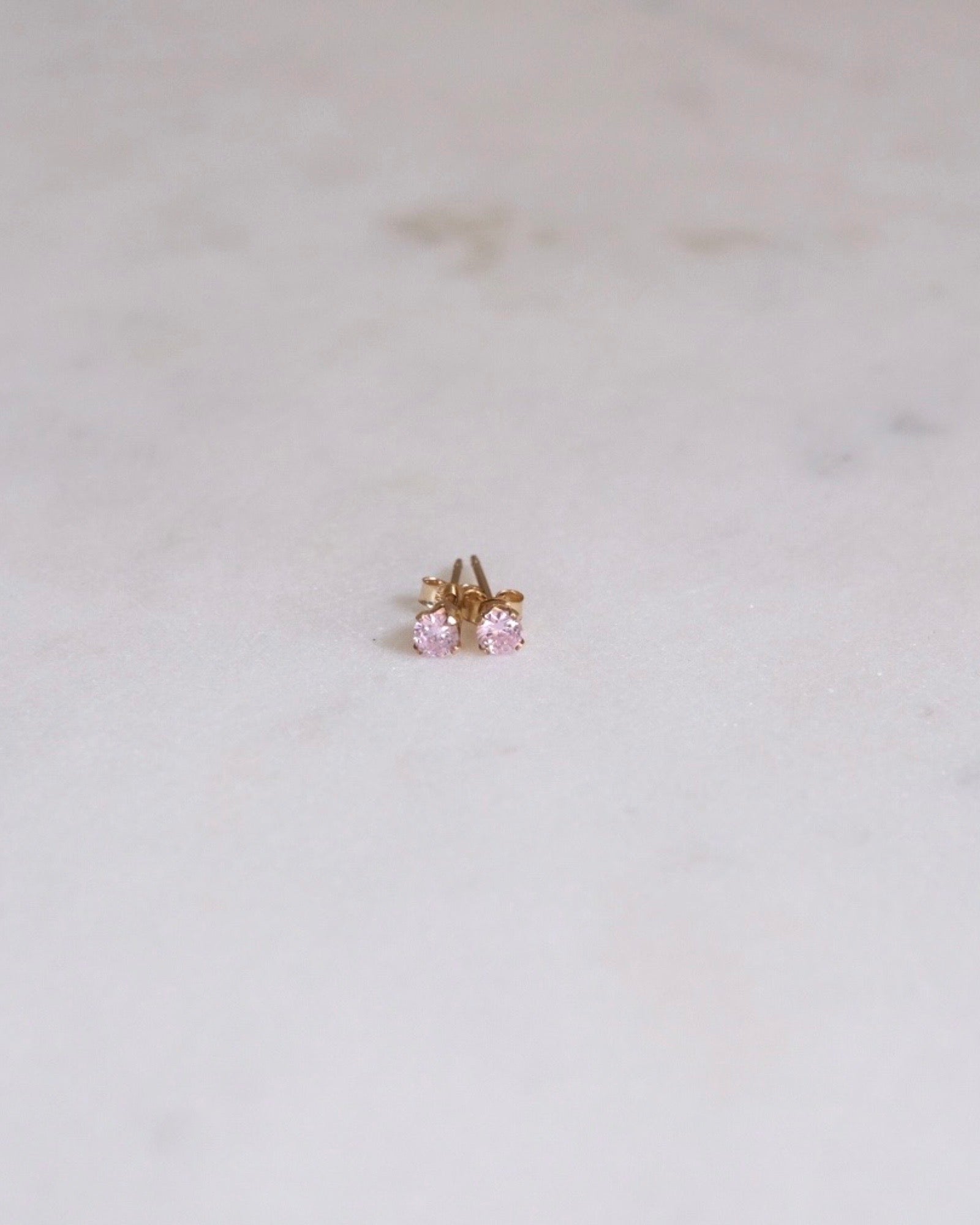 Petite Pink Stud Earrings ERIJEWELRY
