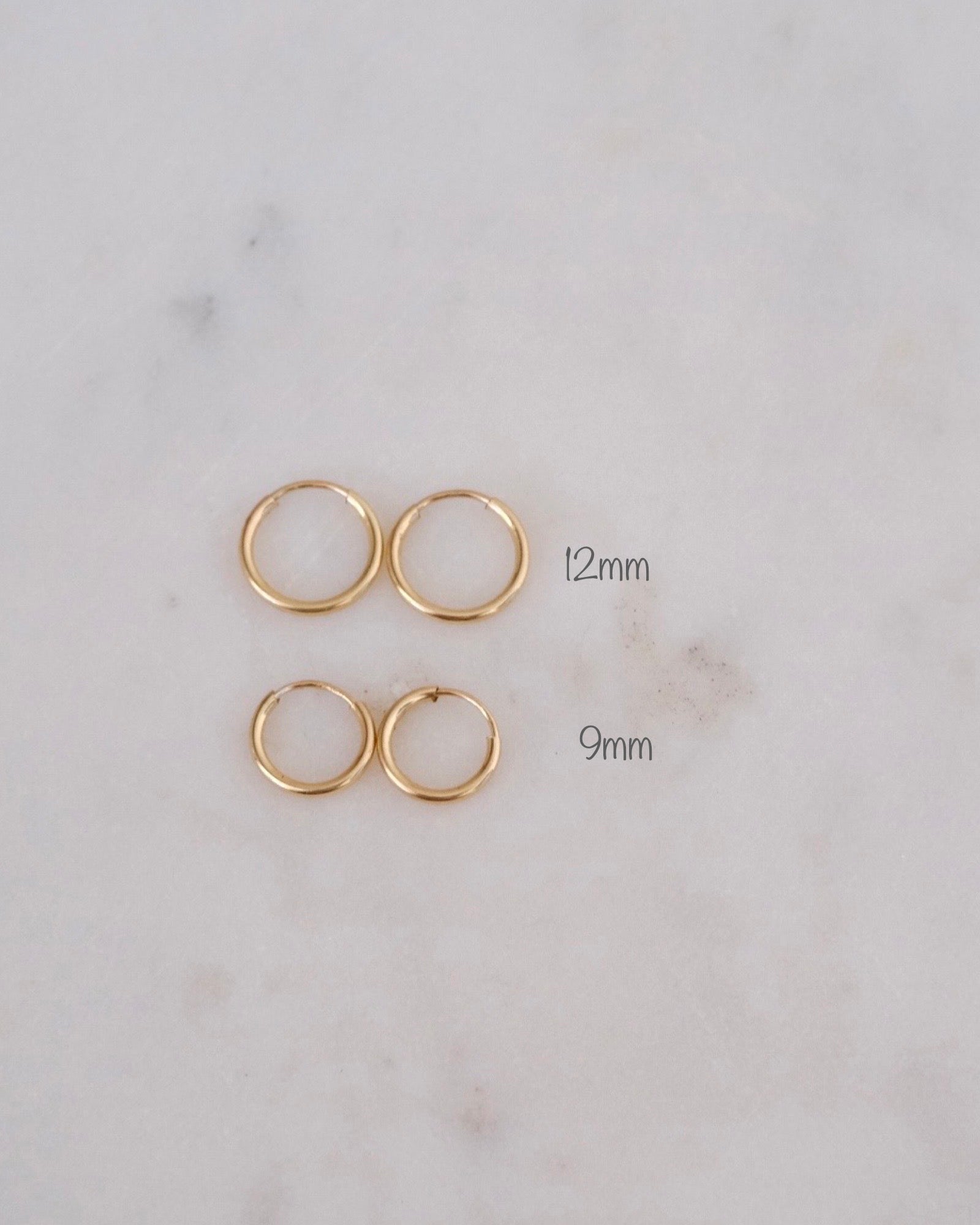 Petite Infinity Hoops (12mm) ERIJEWELRY