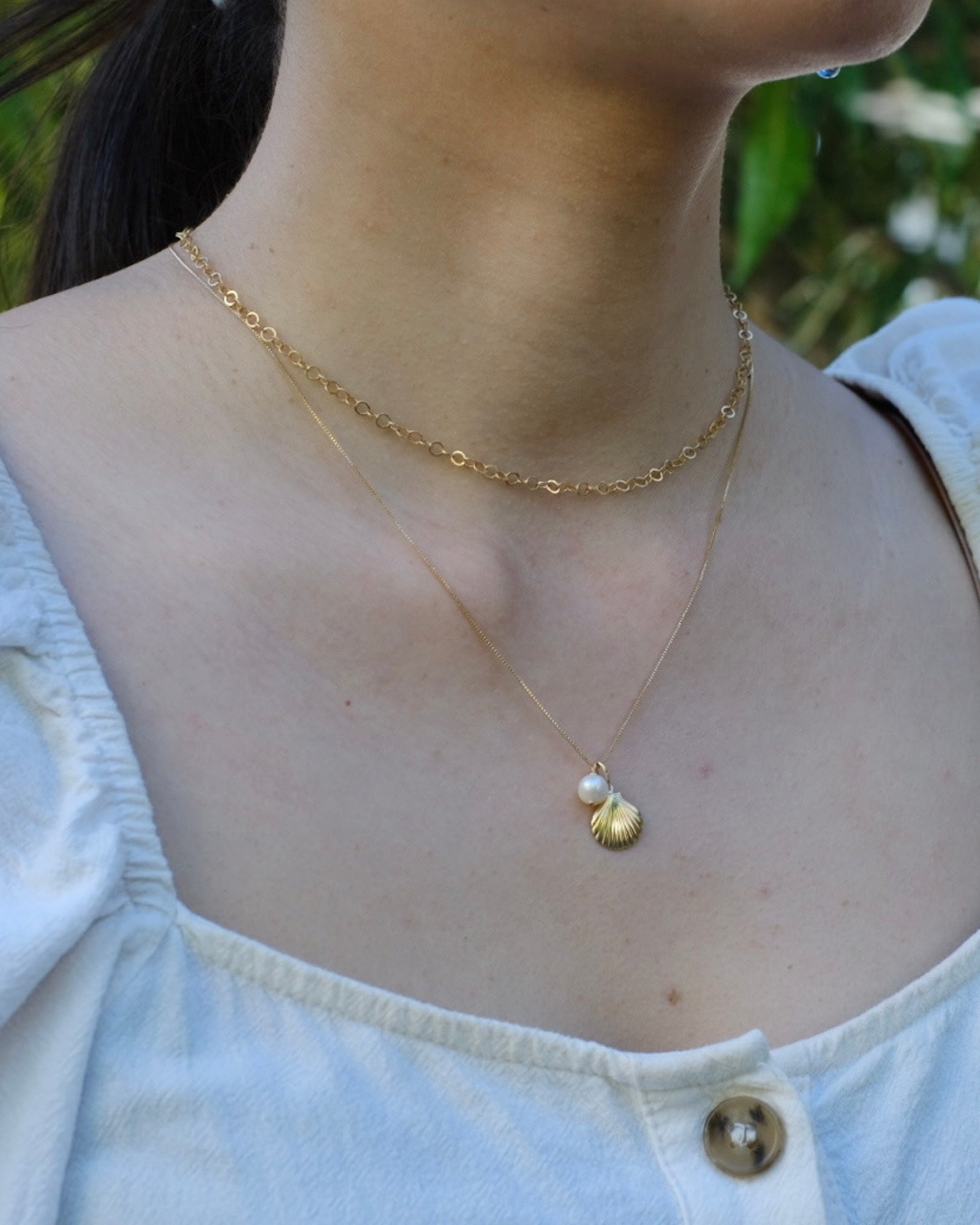 Pearl Shell Necklace ERIJEWELRY