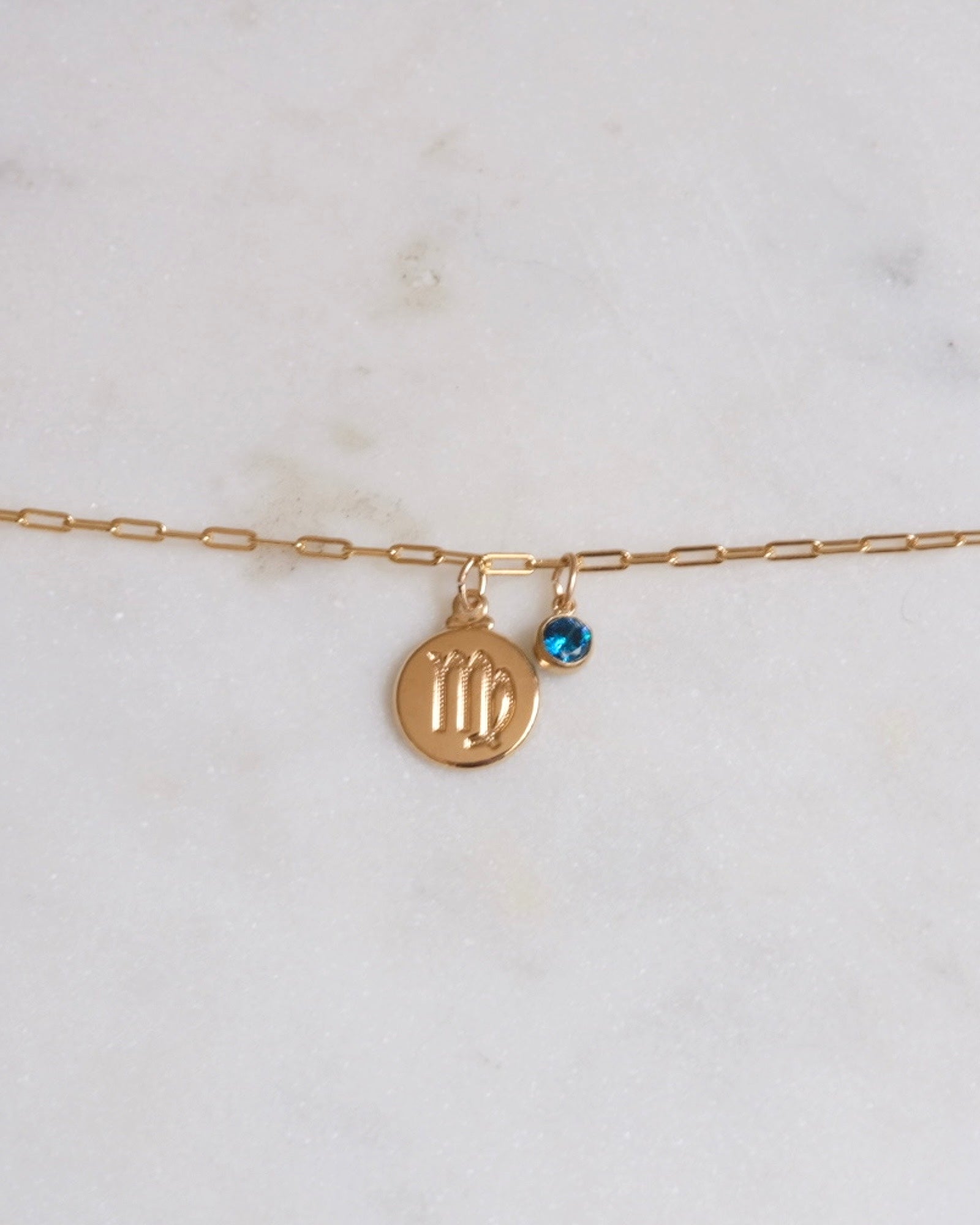 Virgo Zodiac Anklet ERIJEWELRY