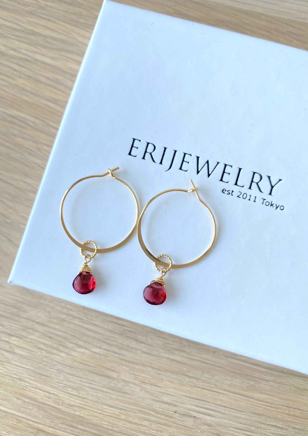 Your Own Gem Hoop Earrings ERIJEWELRY