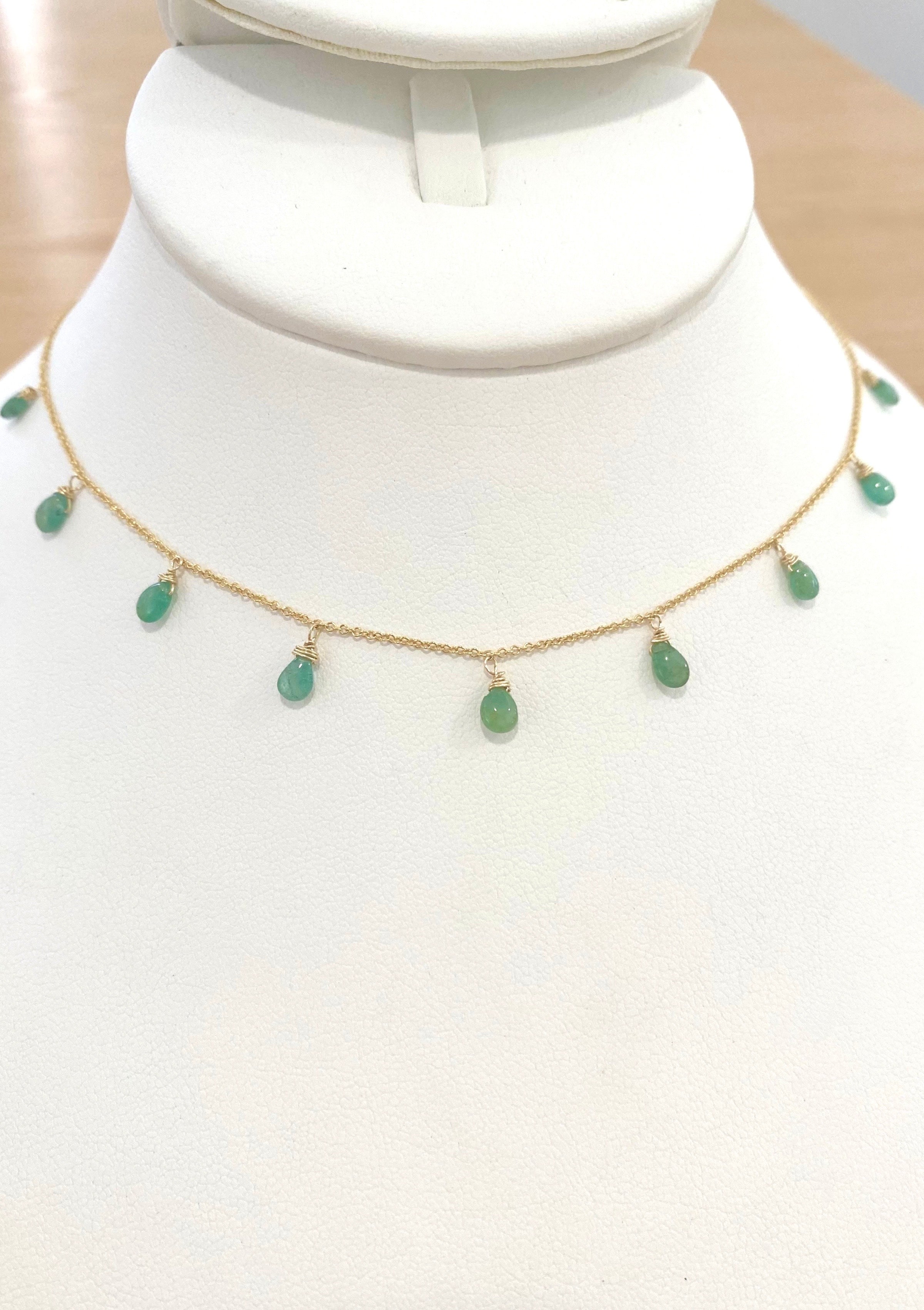 Emerald Princess Necklace ERIJEWELRY