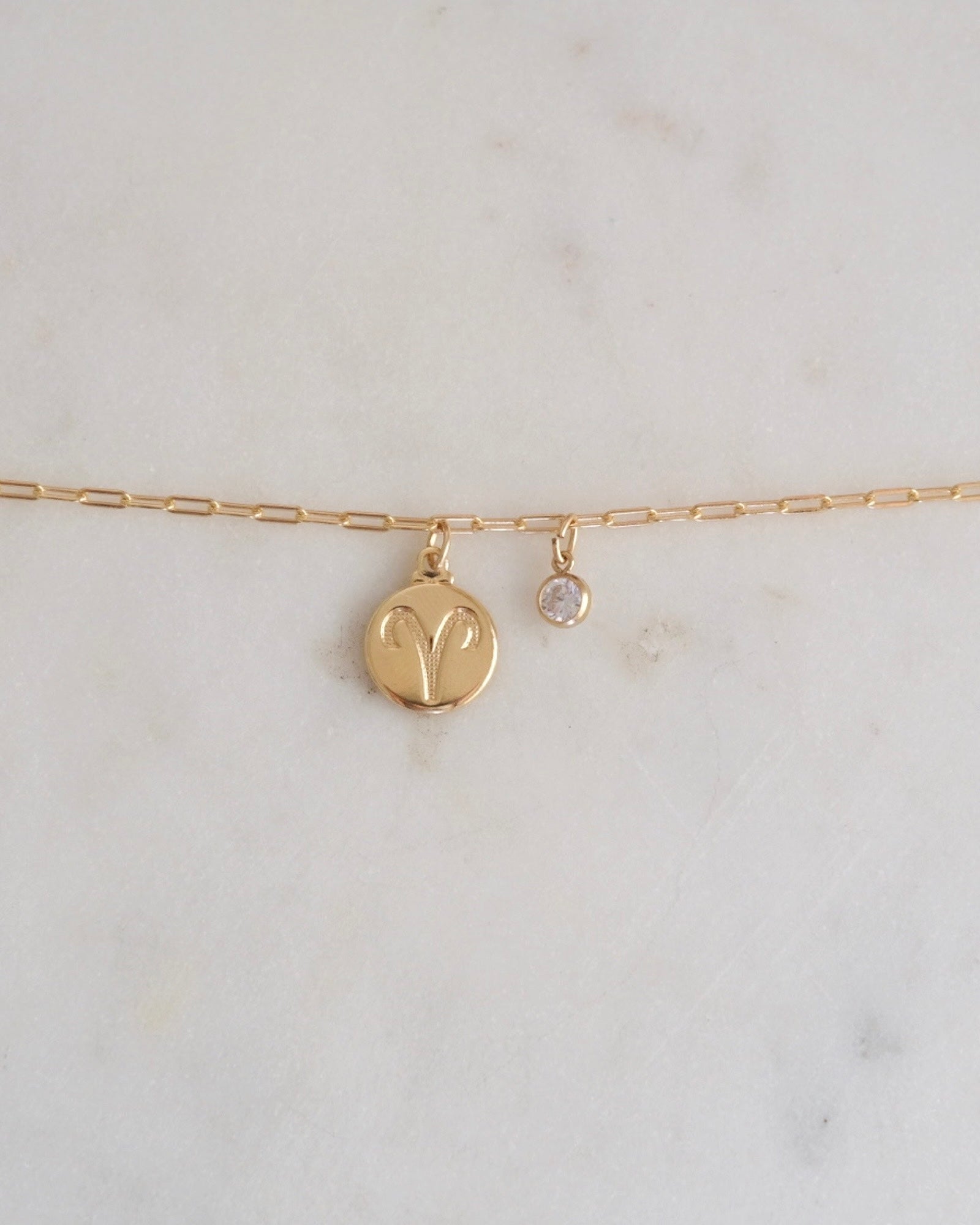 Aries Zodiac Anklet ERIJEWELRY
