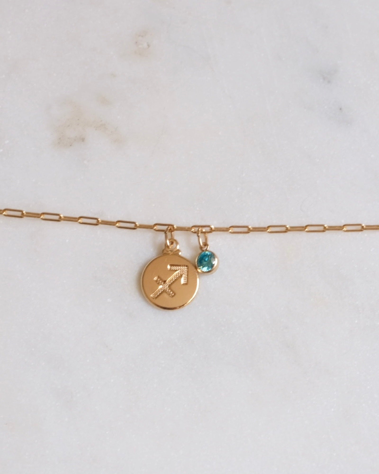 Sagittarius Zodiac Anklet ERIJEWELRY