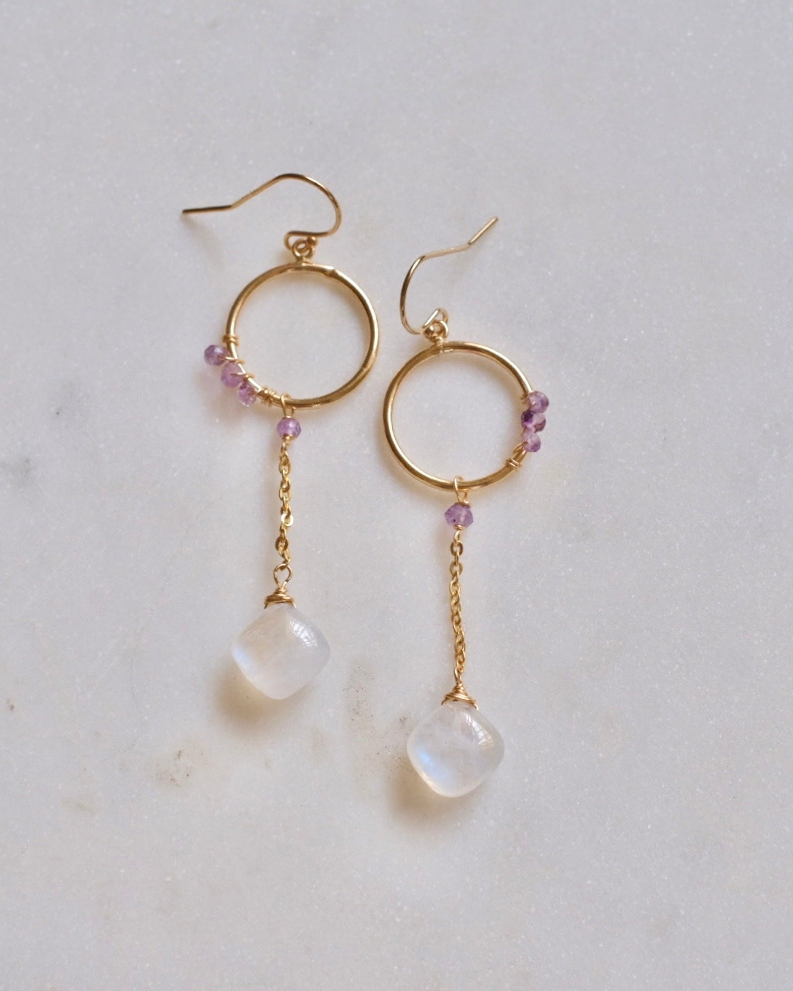 Fiona moonstone earrings ERIJEWELRY