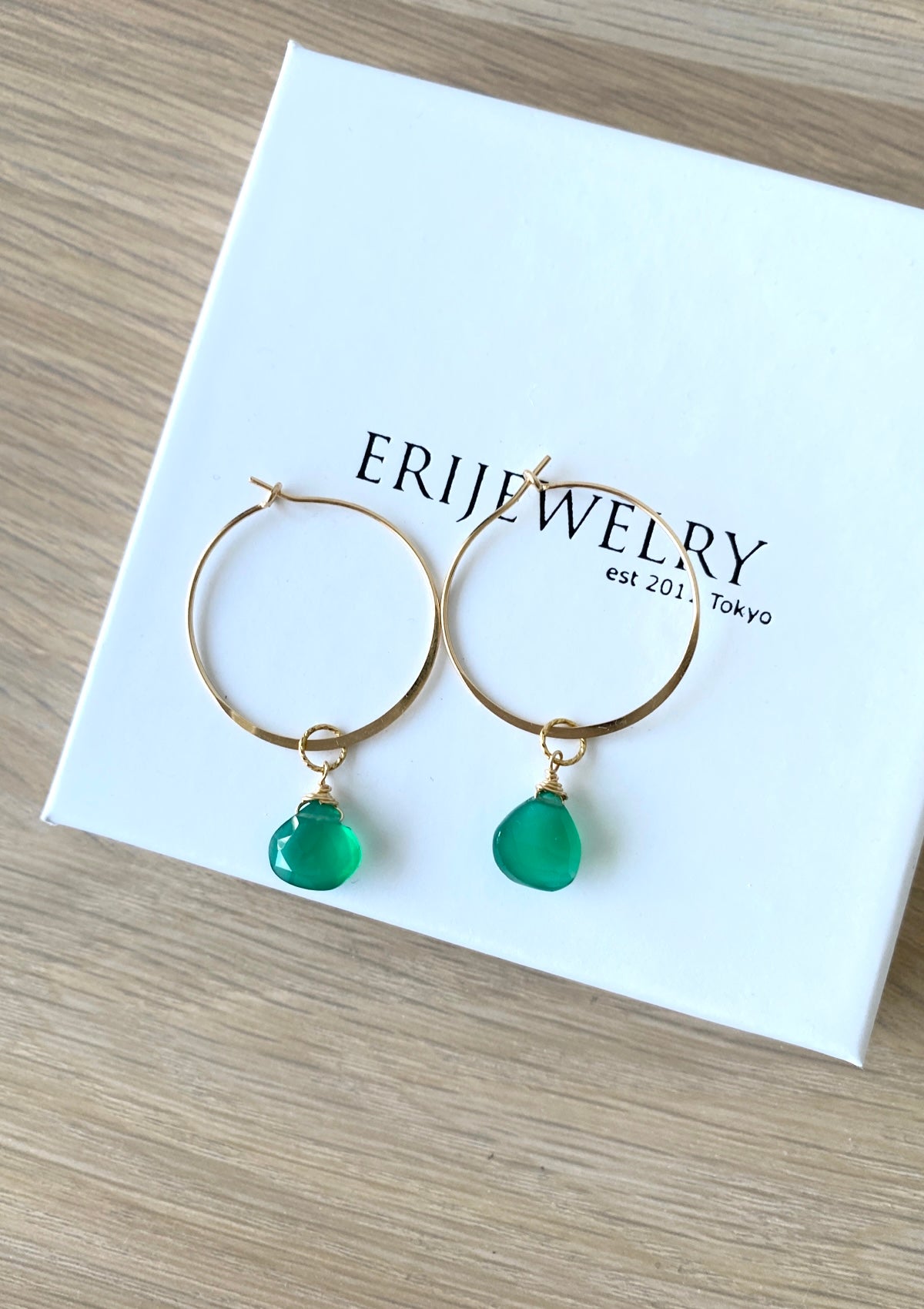 Your Own Gem Hoop Earrings ERIJEWELRY