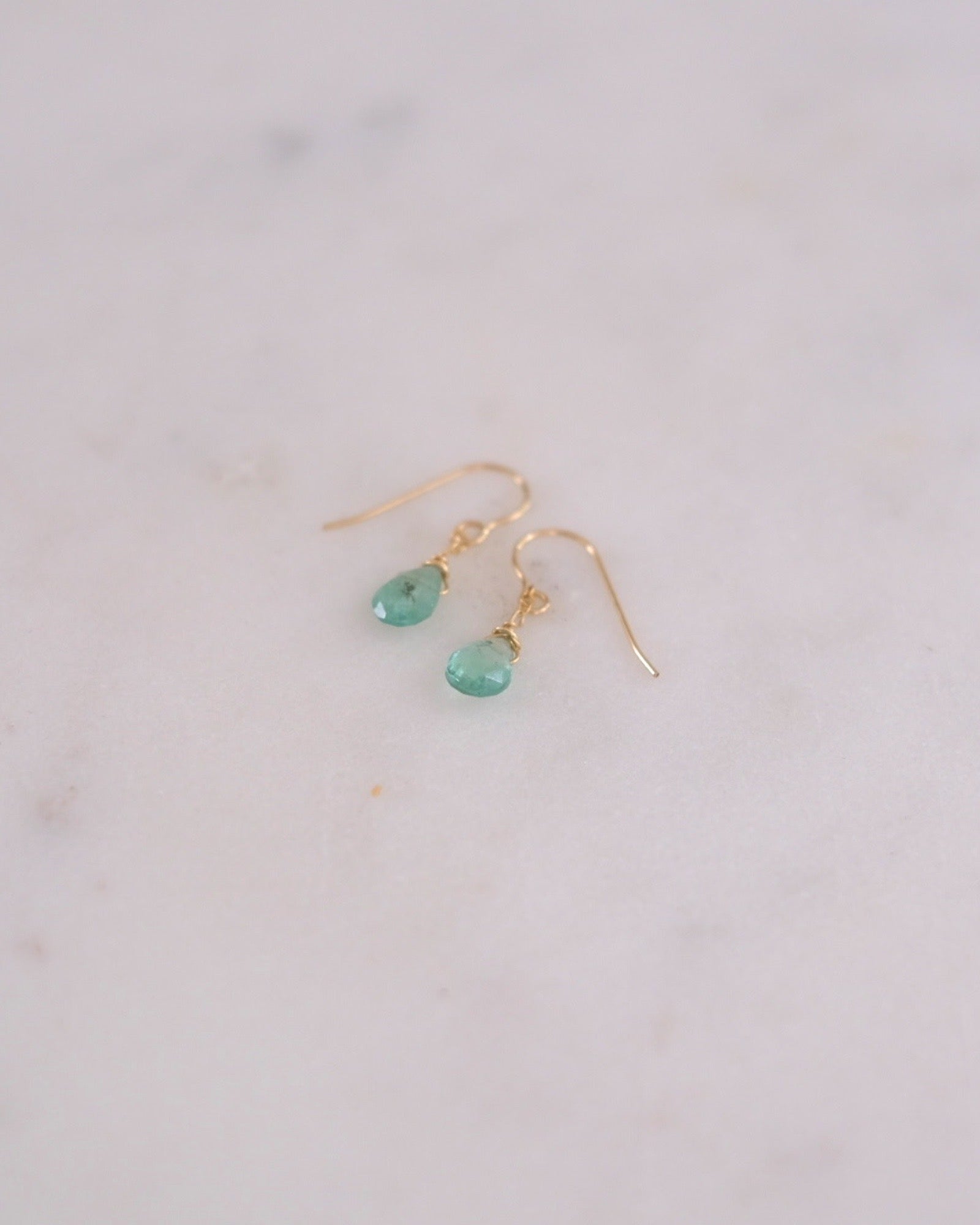 Emerald light green earrings ERIJEWELRY