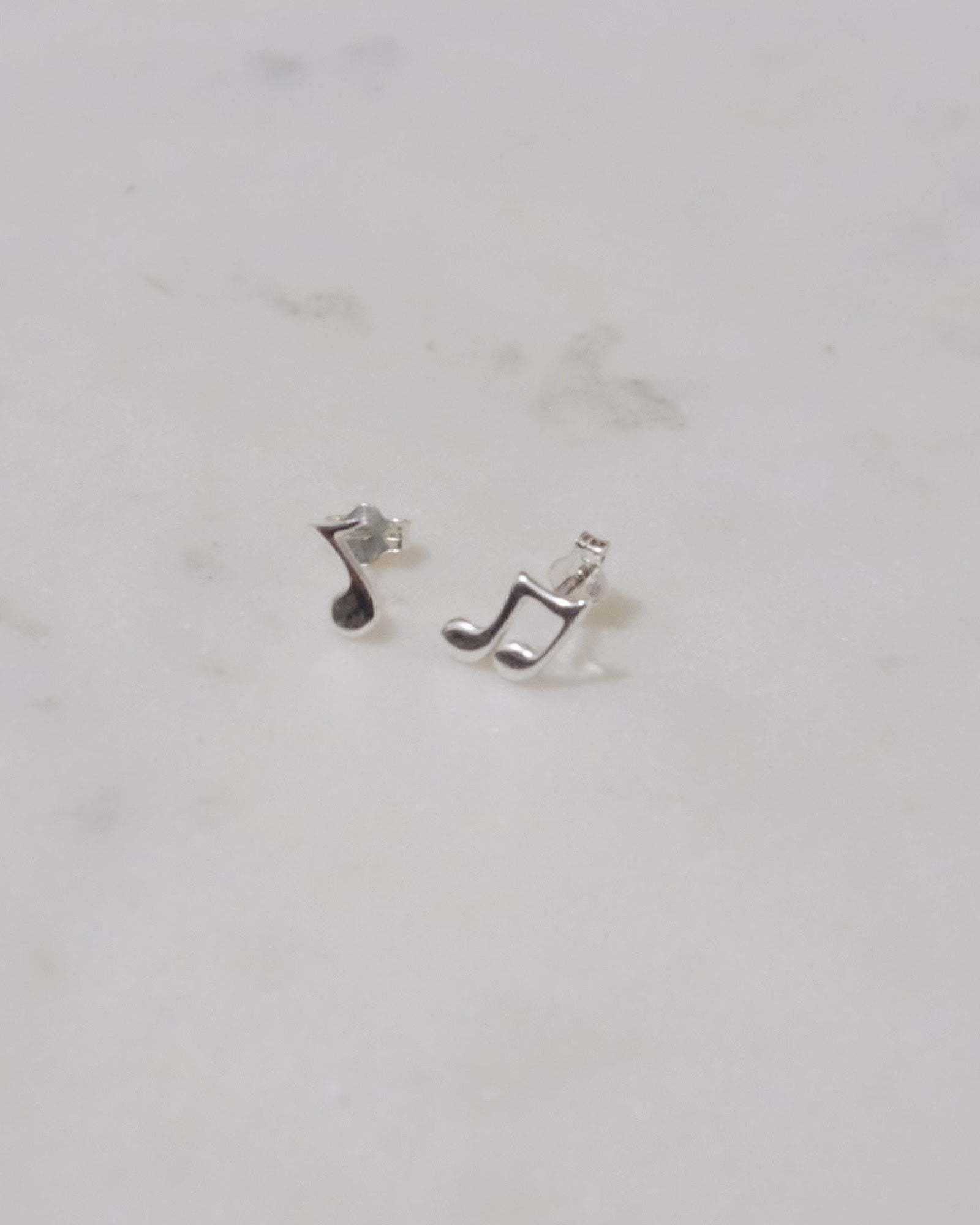Music note Silver Earrings ERIJEWELRY
