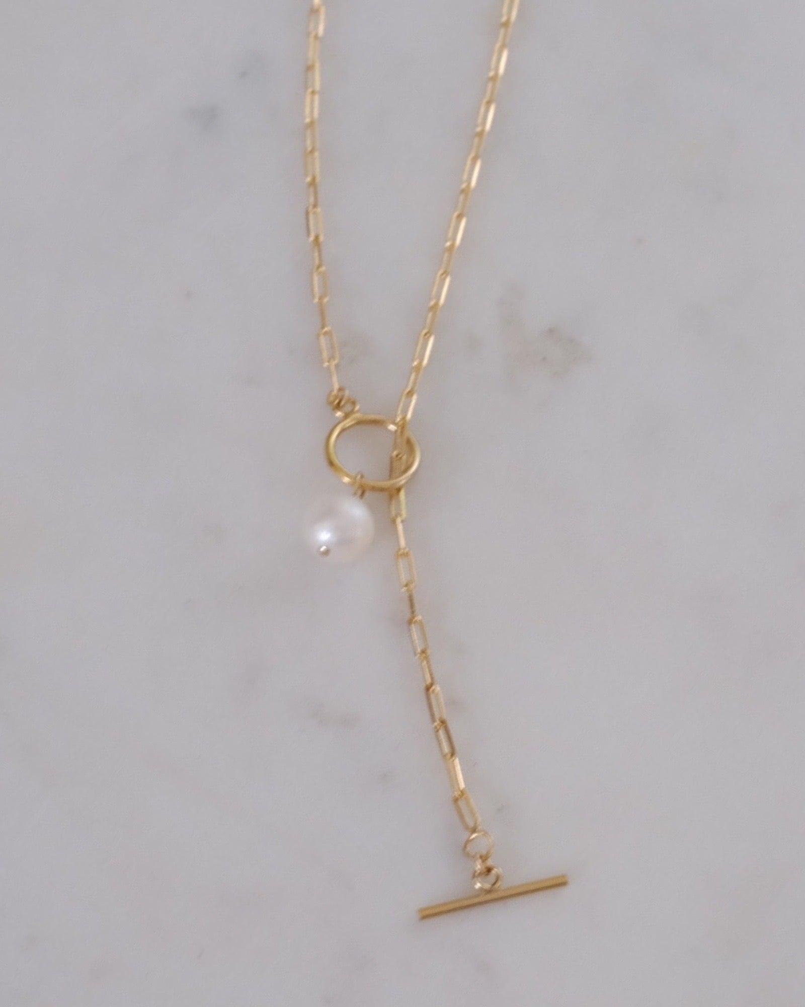 Pearl lock necklace ERIJEWELRY