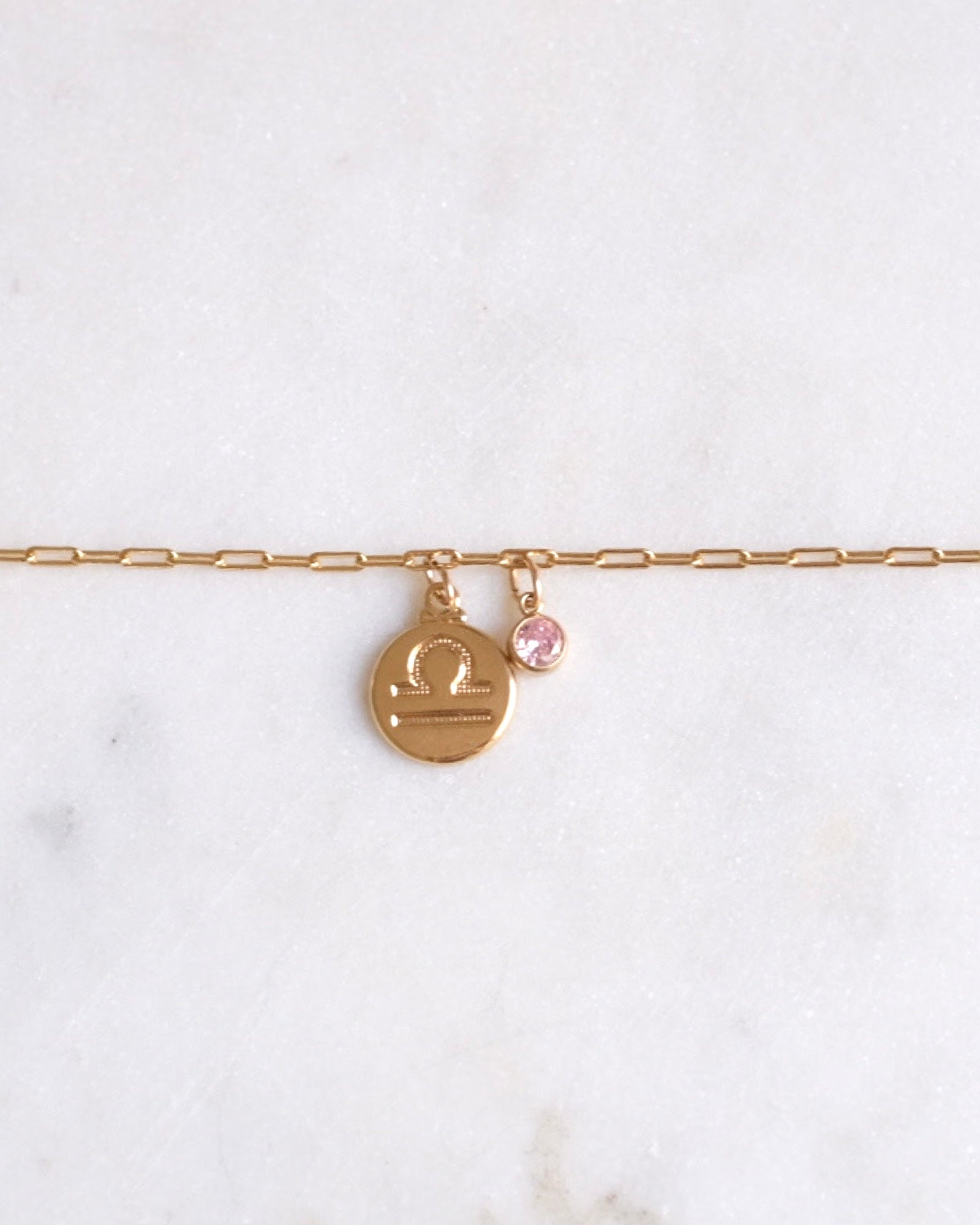 Libra Zodiac Anklet ERIJEWELRY