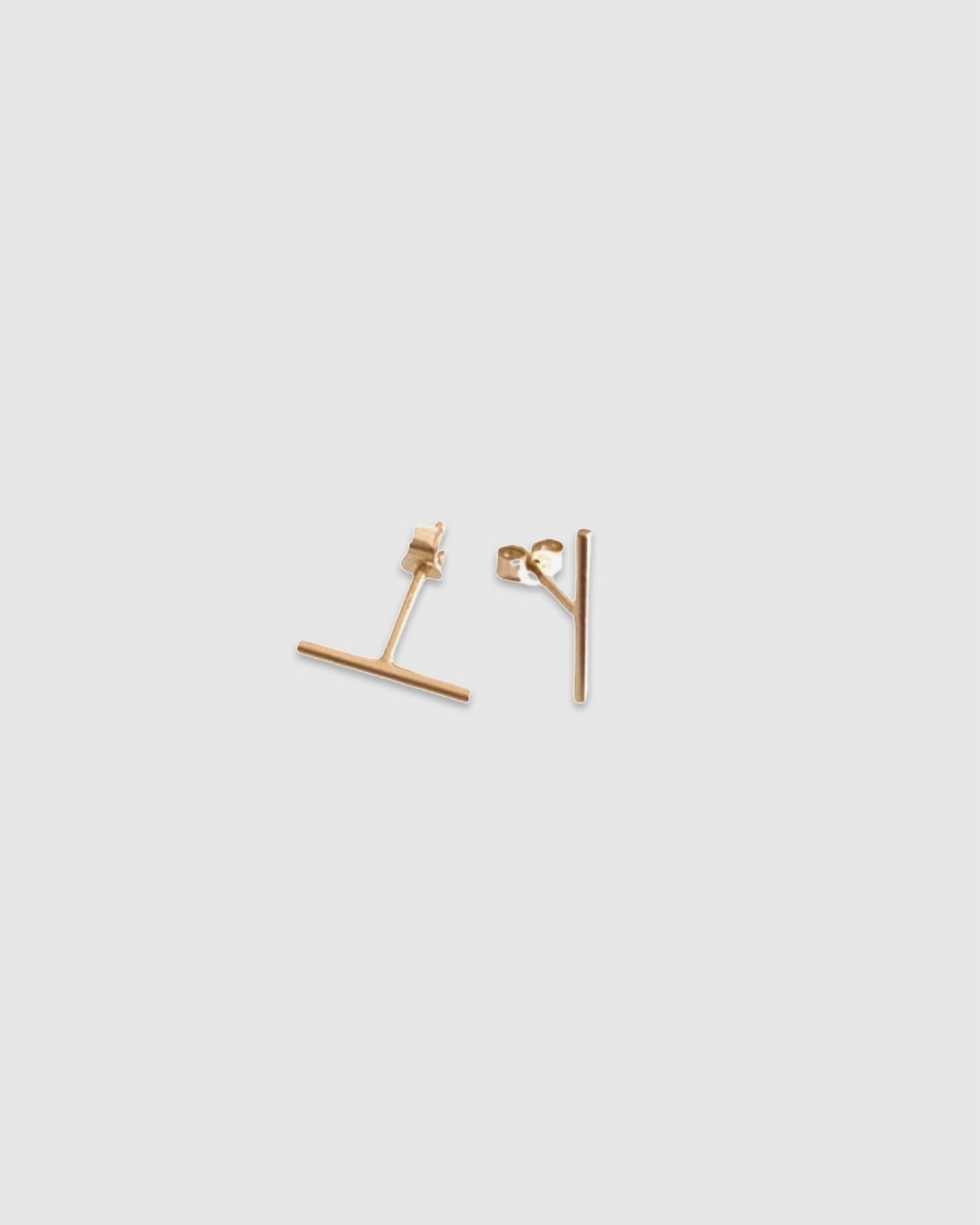 Gold Bar Stud Earrings ERIJEWELRY