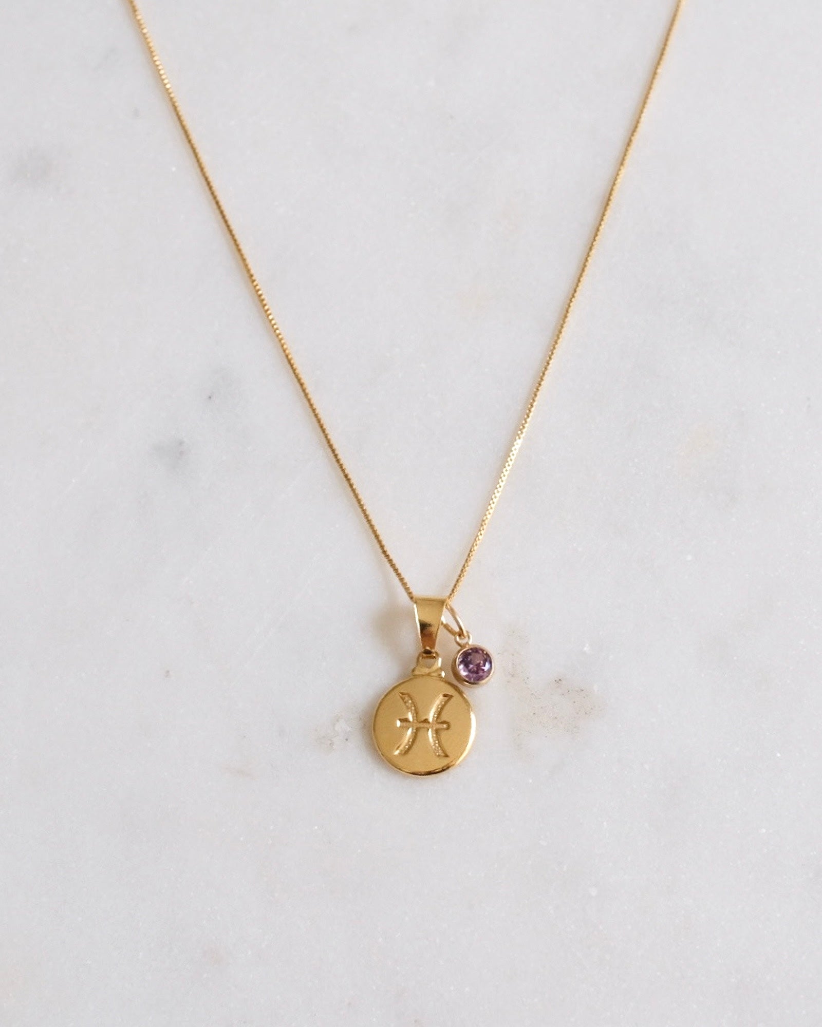 Pisces Zodiac Necklace ERIJEWELRY