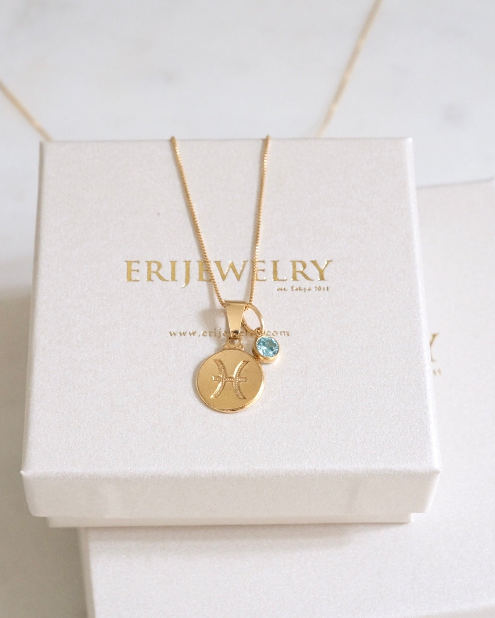 Pisces Zodiac Necklace ERIJEWELRY