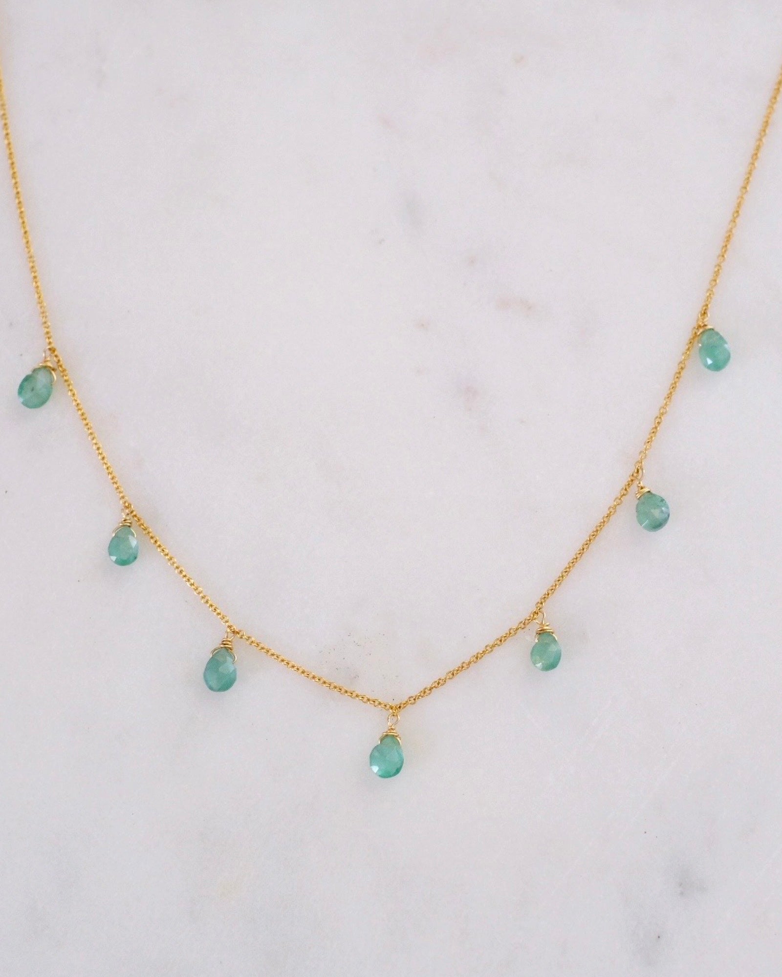 Light Emerald princess necklace ERIJEWELRY