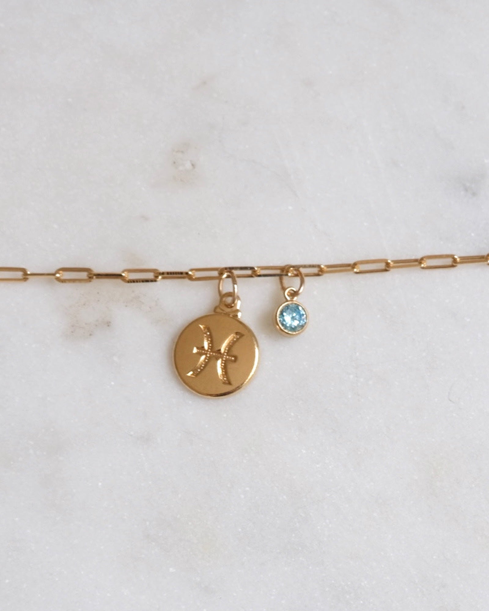 Pisces Zodiac Anklet ERIJEWELRY