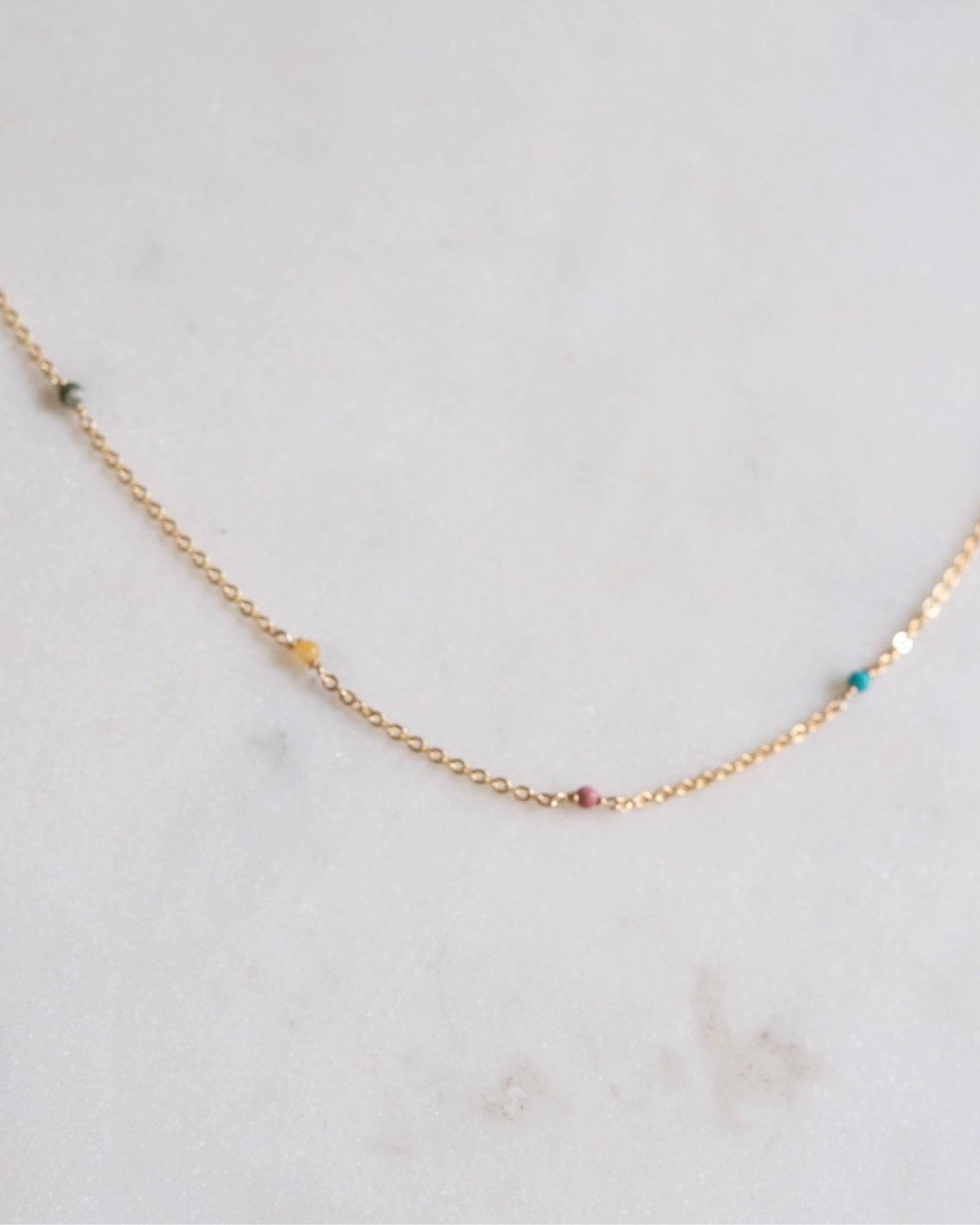 Pastel beaded Necklace ERIJEWELRY
