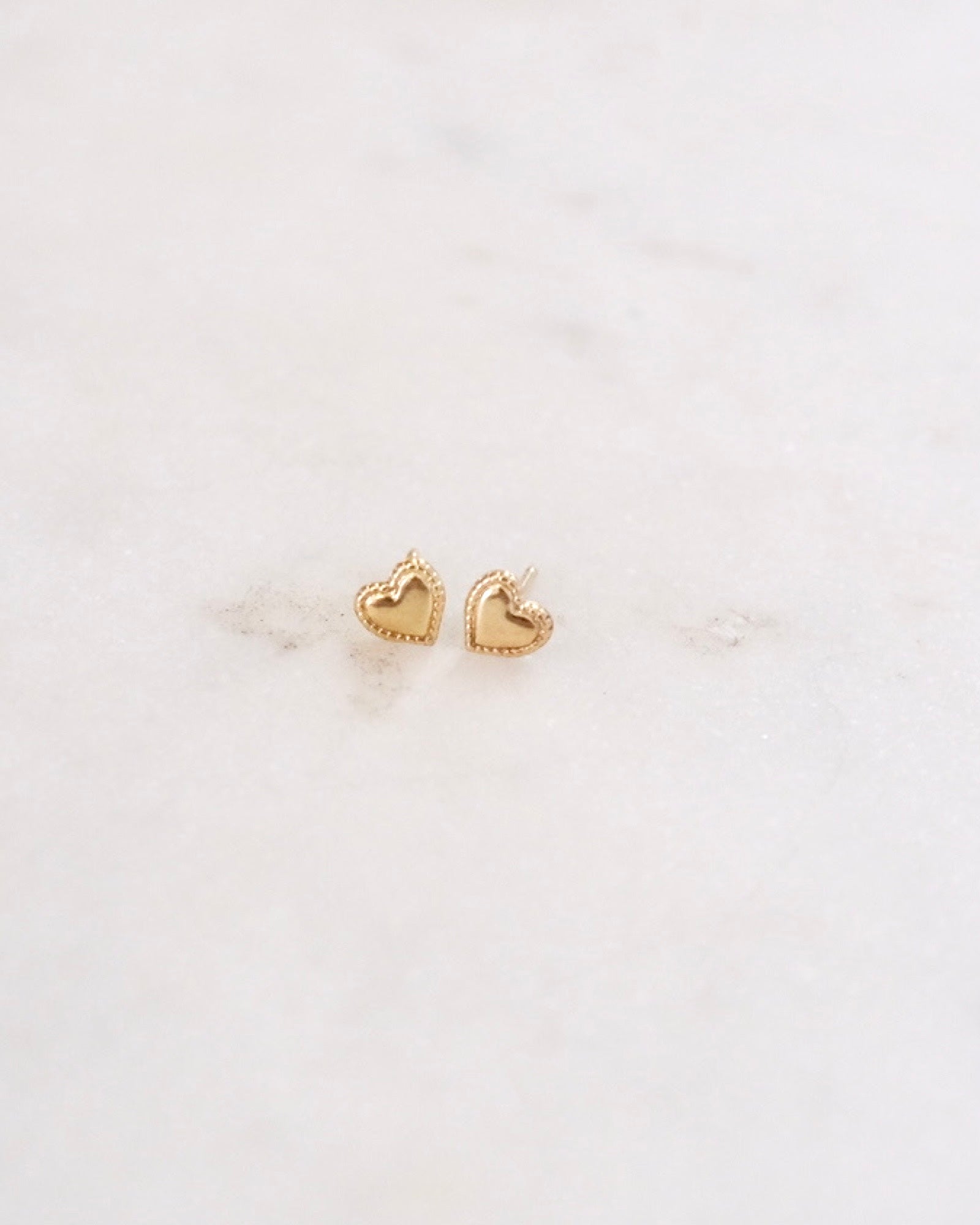 Love Heart Stud Earrings ERIJEWELRY