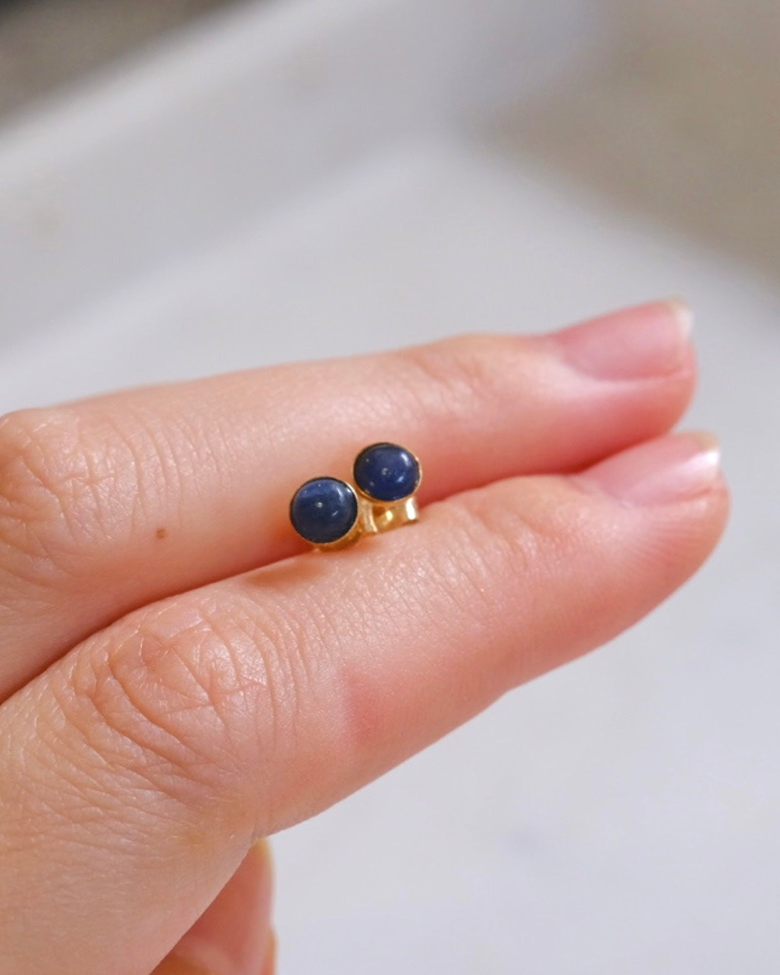 Blue sapphire earrings ERIJEWELRY