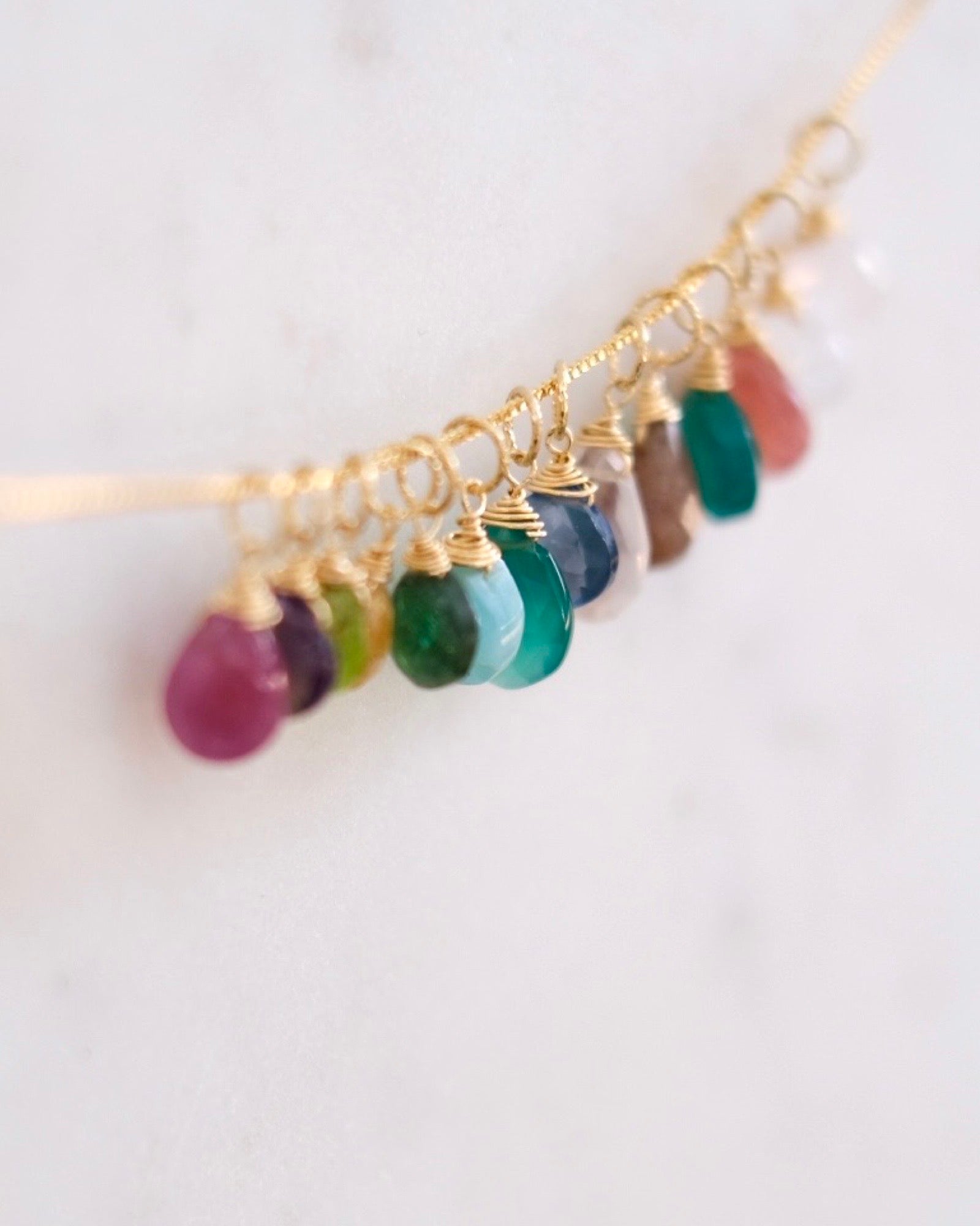 Gemstone Pendant Charm ERIJEWELRY