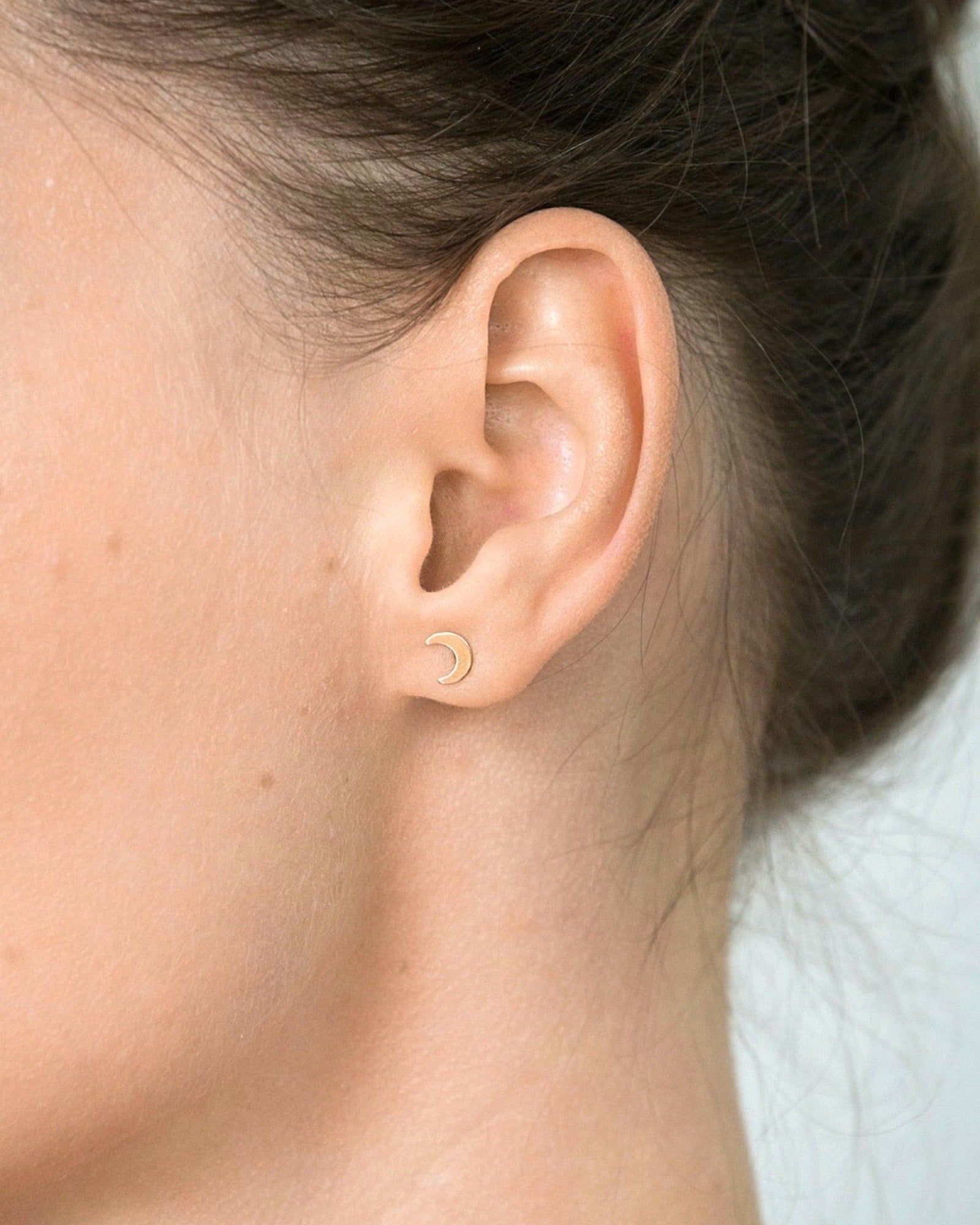Crescent stud Earrings ERIJEWELRY