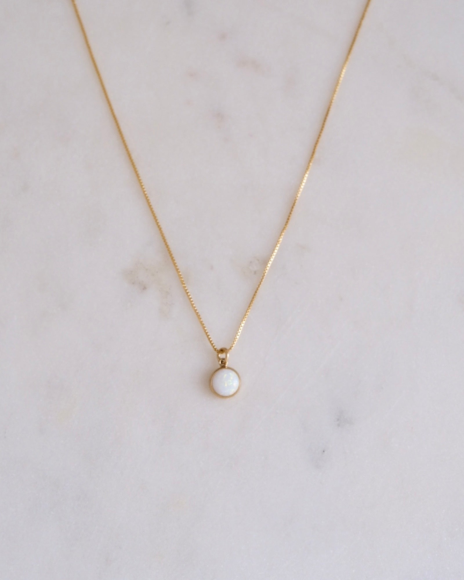 Opal Lilly Necklace ERIJEWELRY
