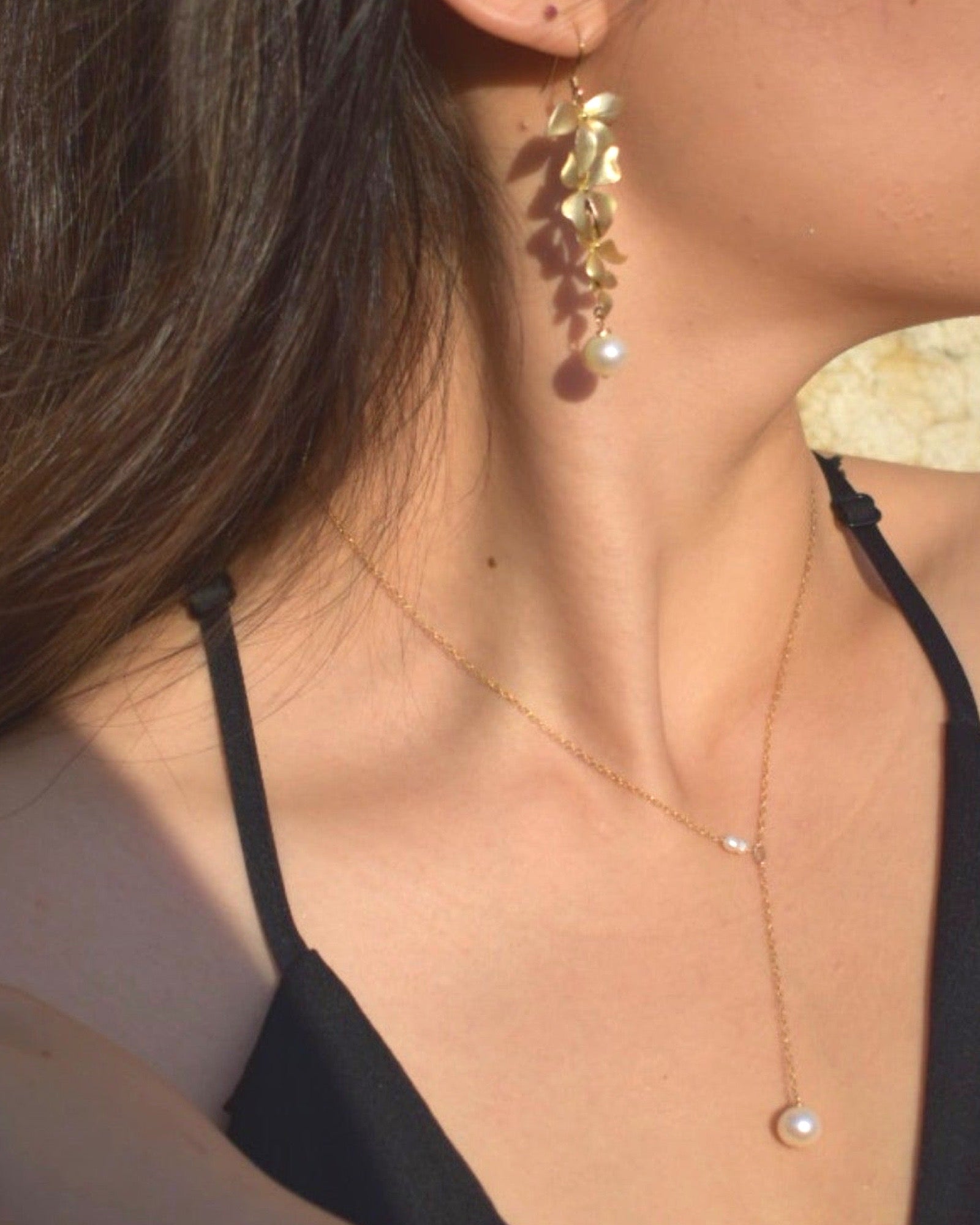 Pearl Y Necklace ERIJEWELRY