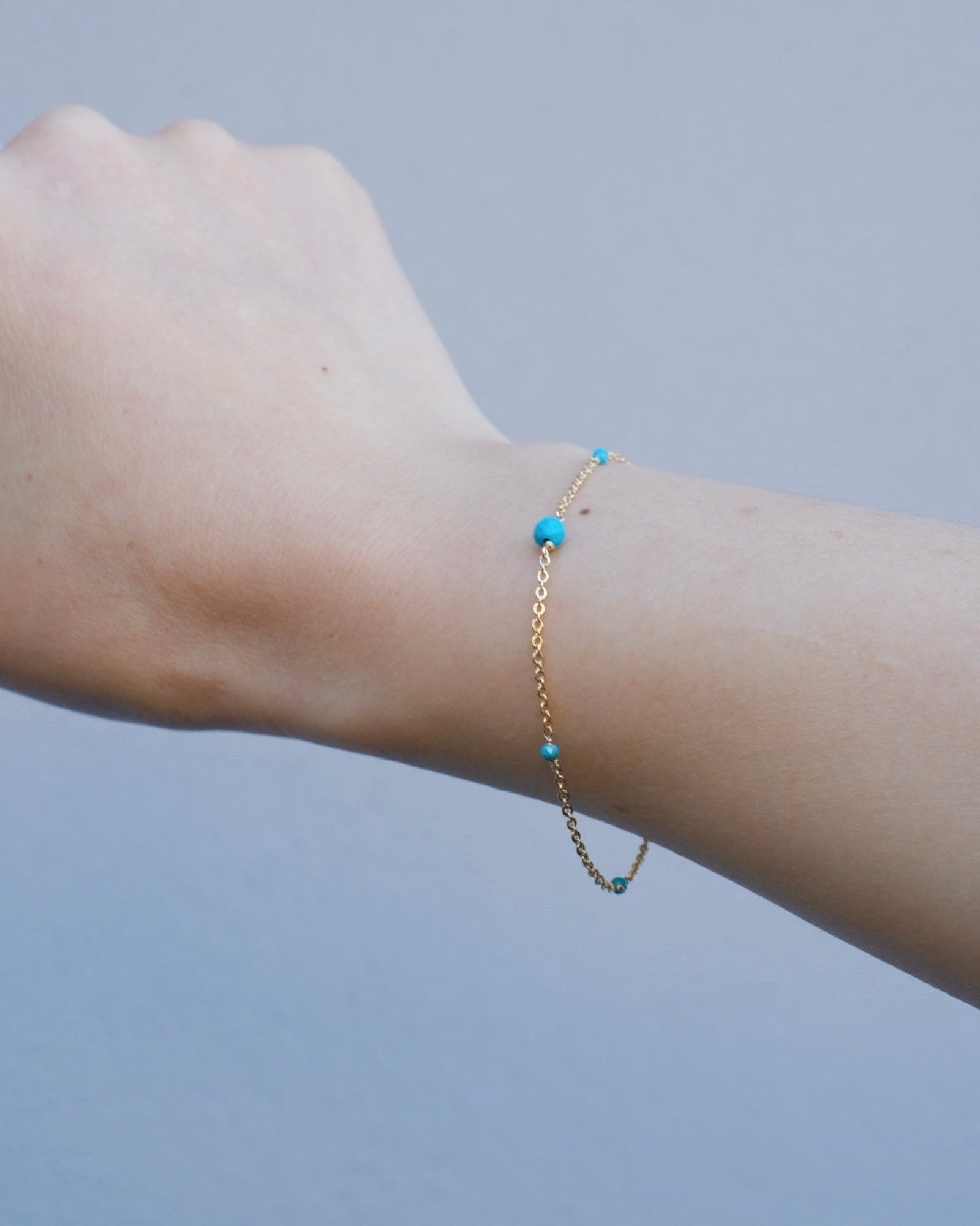 Turquoise beaded bracelet ERIJEWELRY